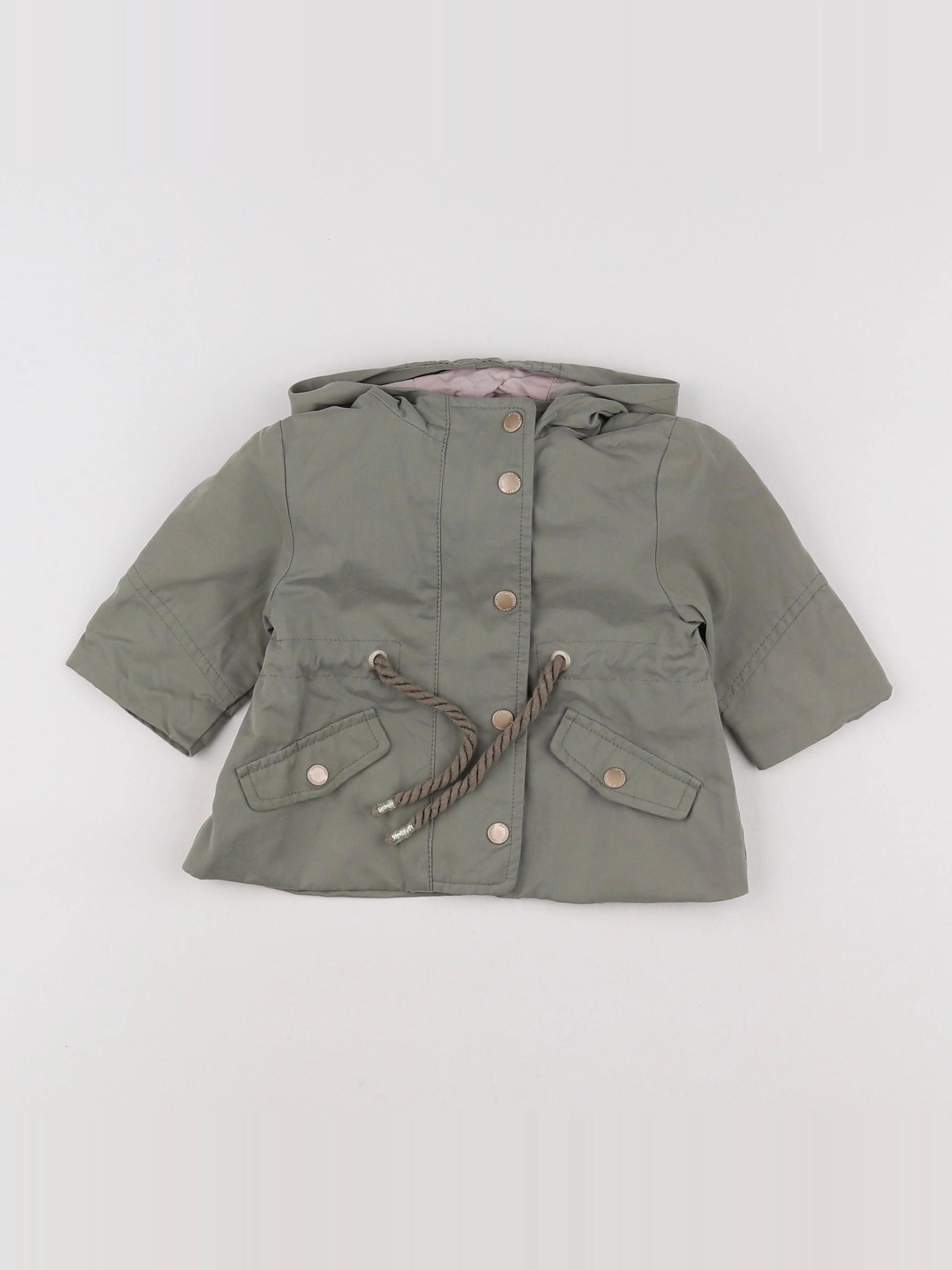 Vertbaudet - manteau taupe - 3 mois
