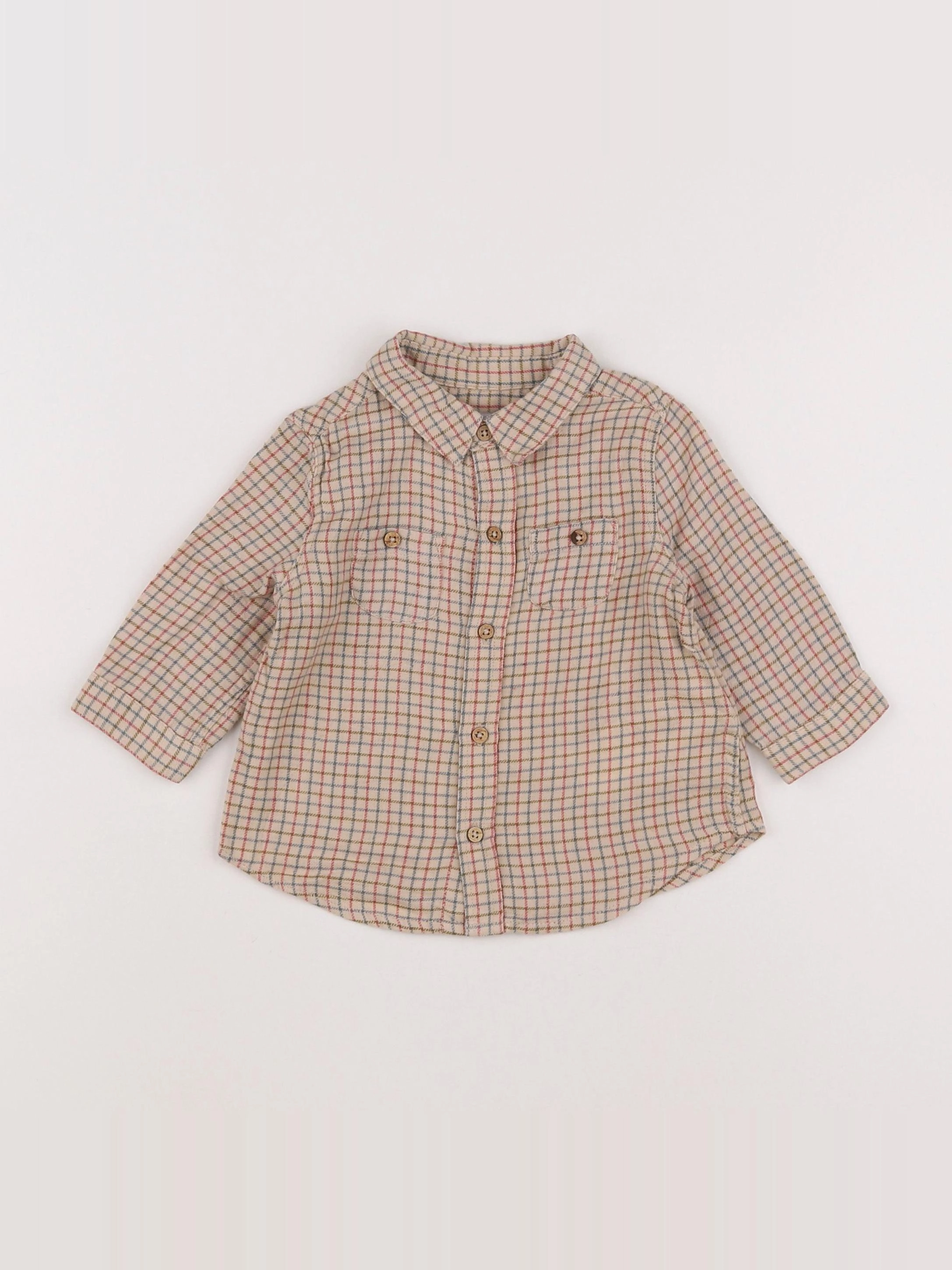 Cyrillus - chemise multicolore - 12 mois