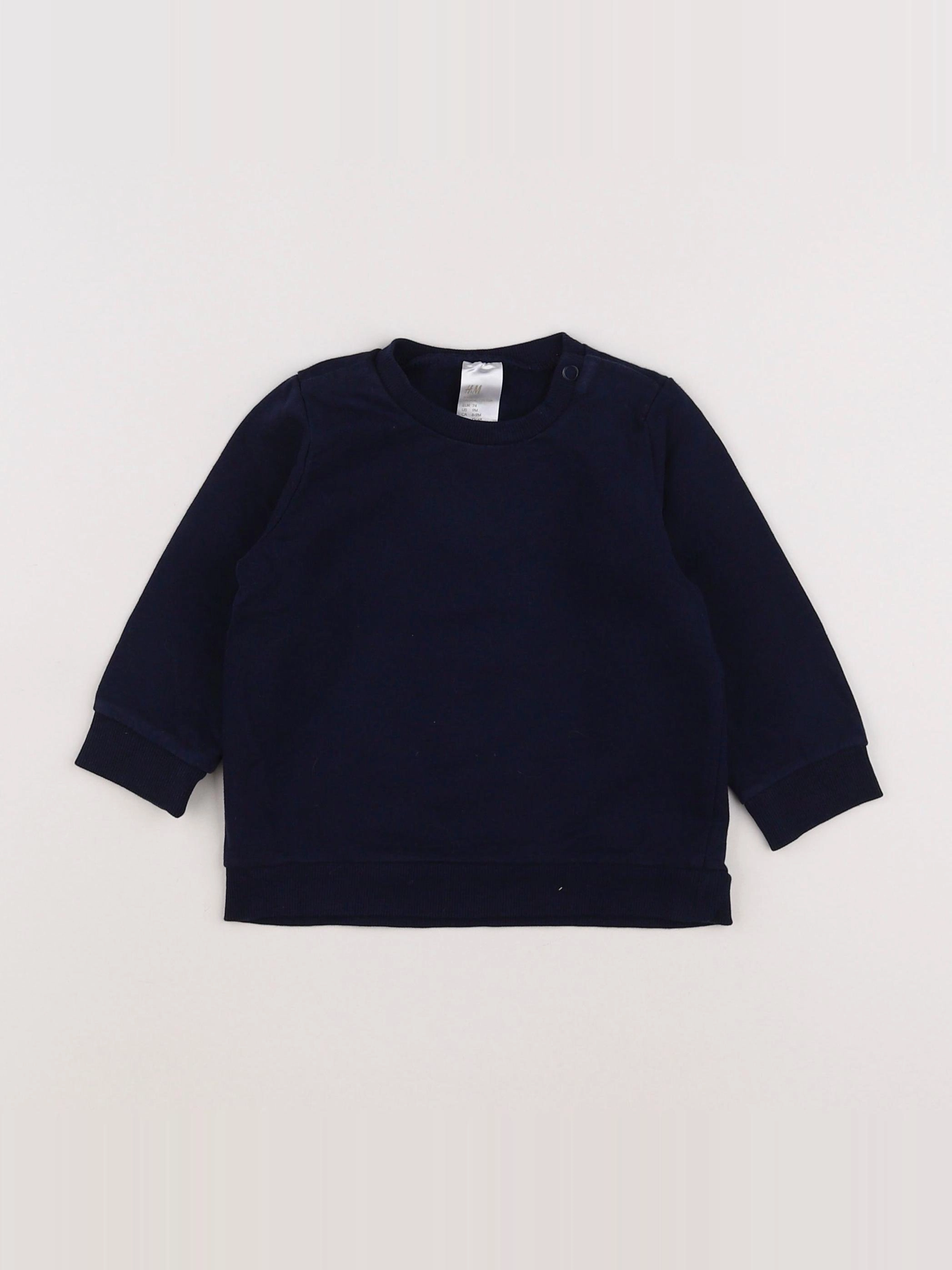 H&M - tee-shirt bleu - 6 mois