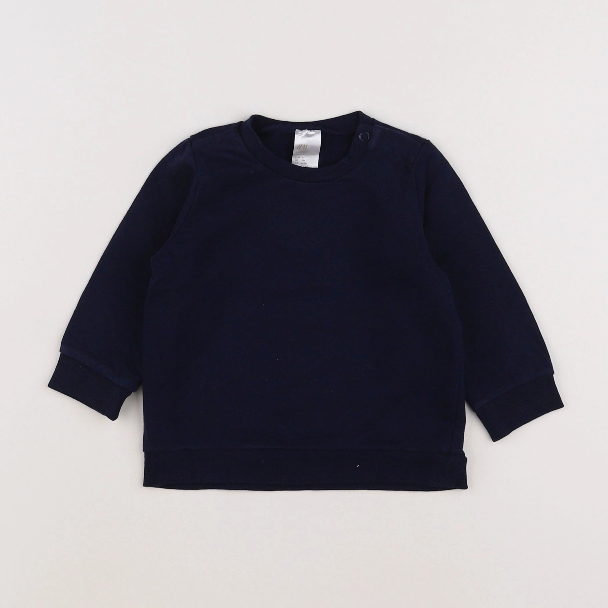 H&M - tee-shirt bleu - 6 mois