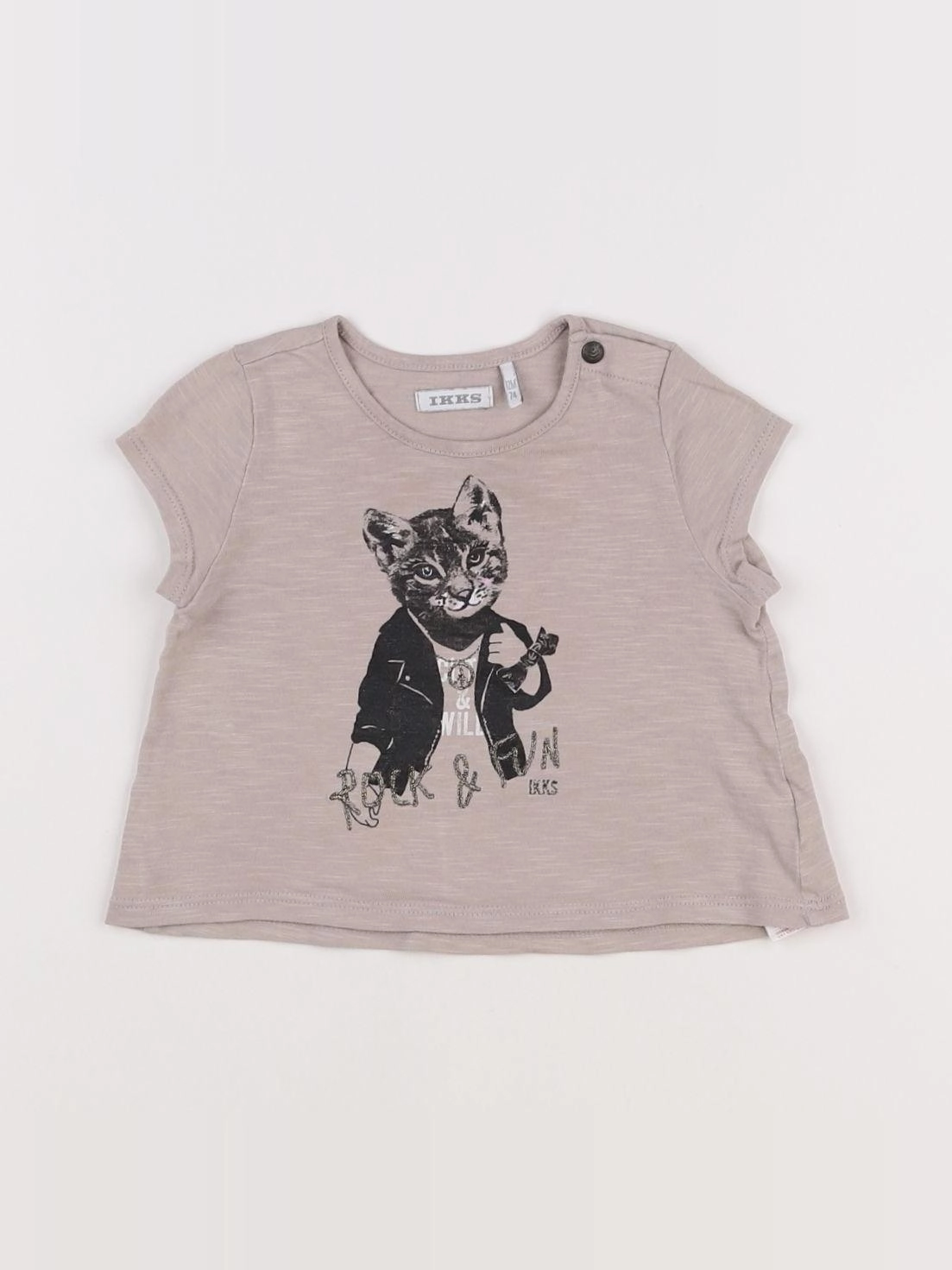 IKKS - tee-shirt gris - 12 mois