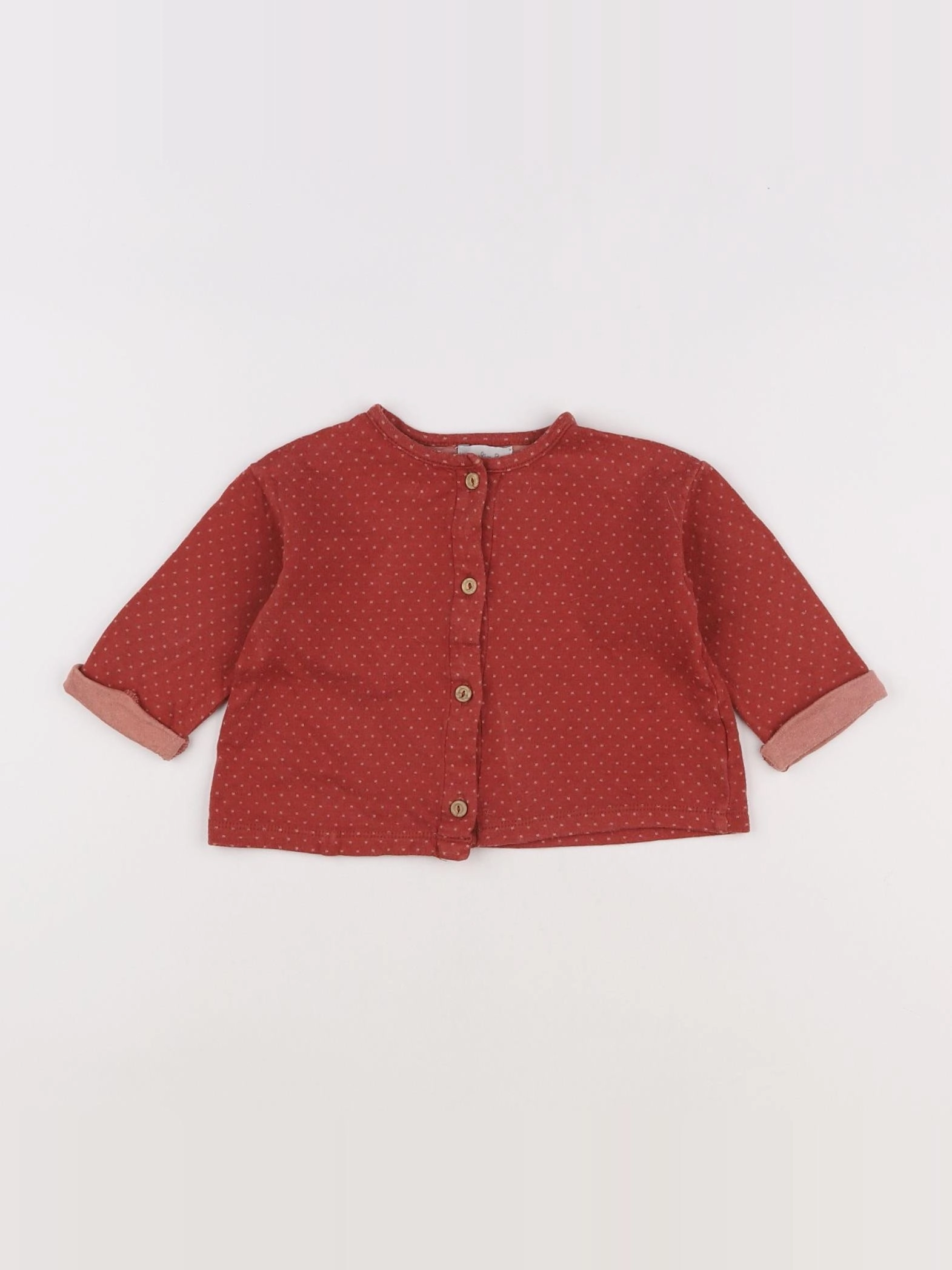 Moulin Roty - sweat rouge - 12 mois