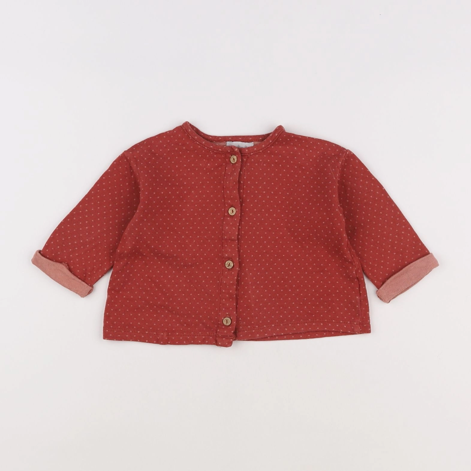 Moulin Roty - sweat rouge - 12 mois