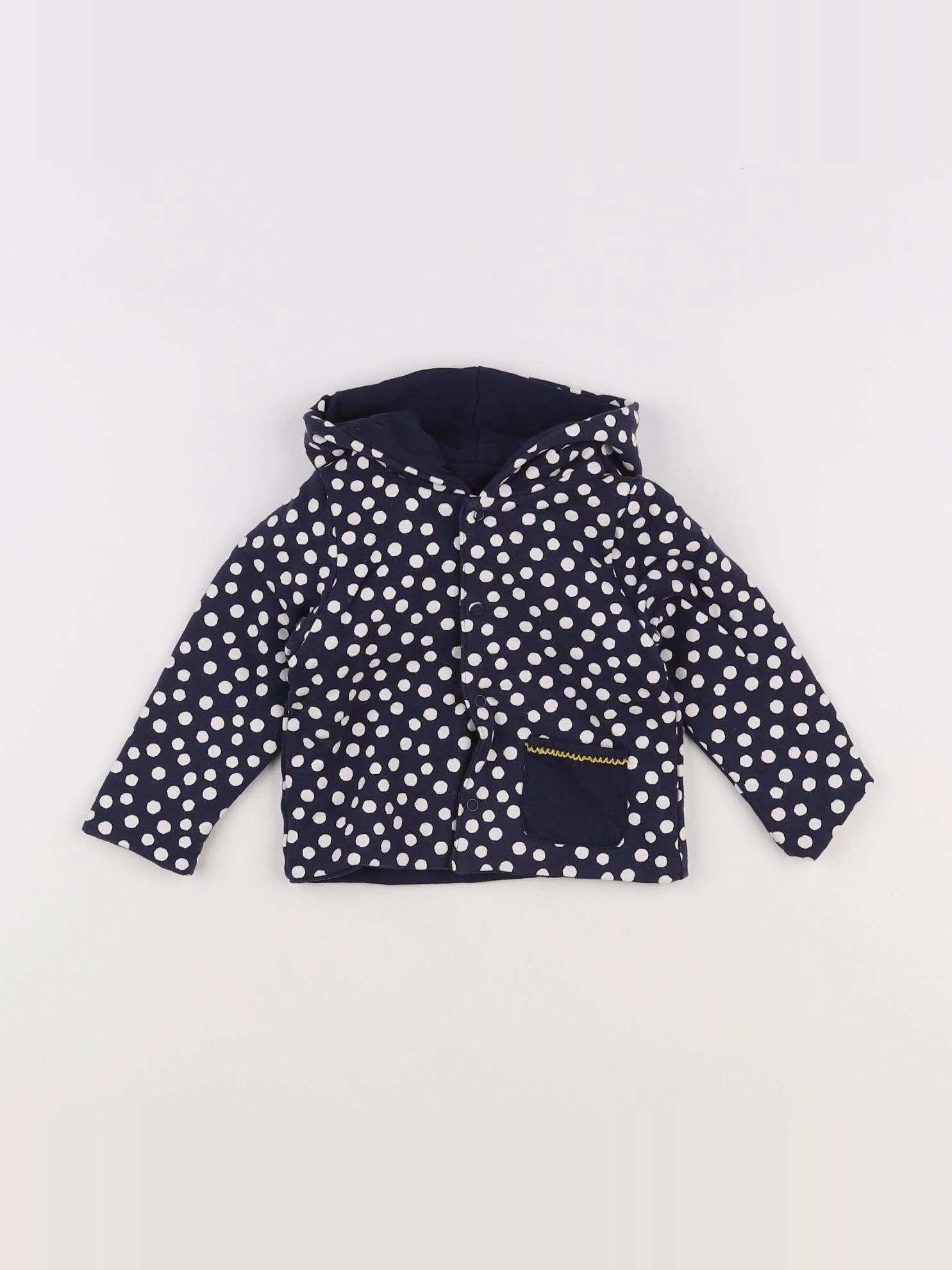 Absorba - sweat réversible bleu, blanc - 6 mois