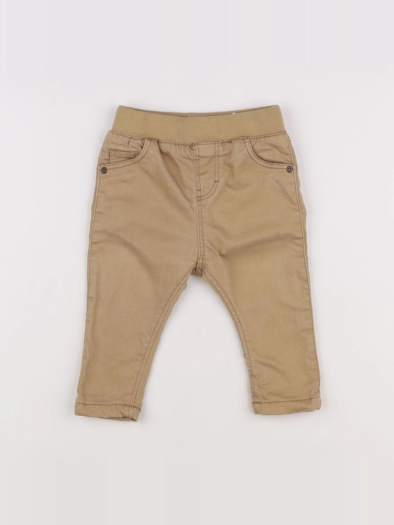 H&M - pantalon doublé marron - 3/6 mois