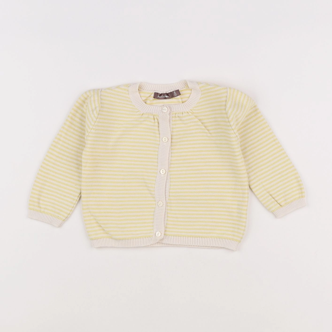 Boutchou - gilet jaune - 12 mois