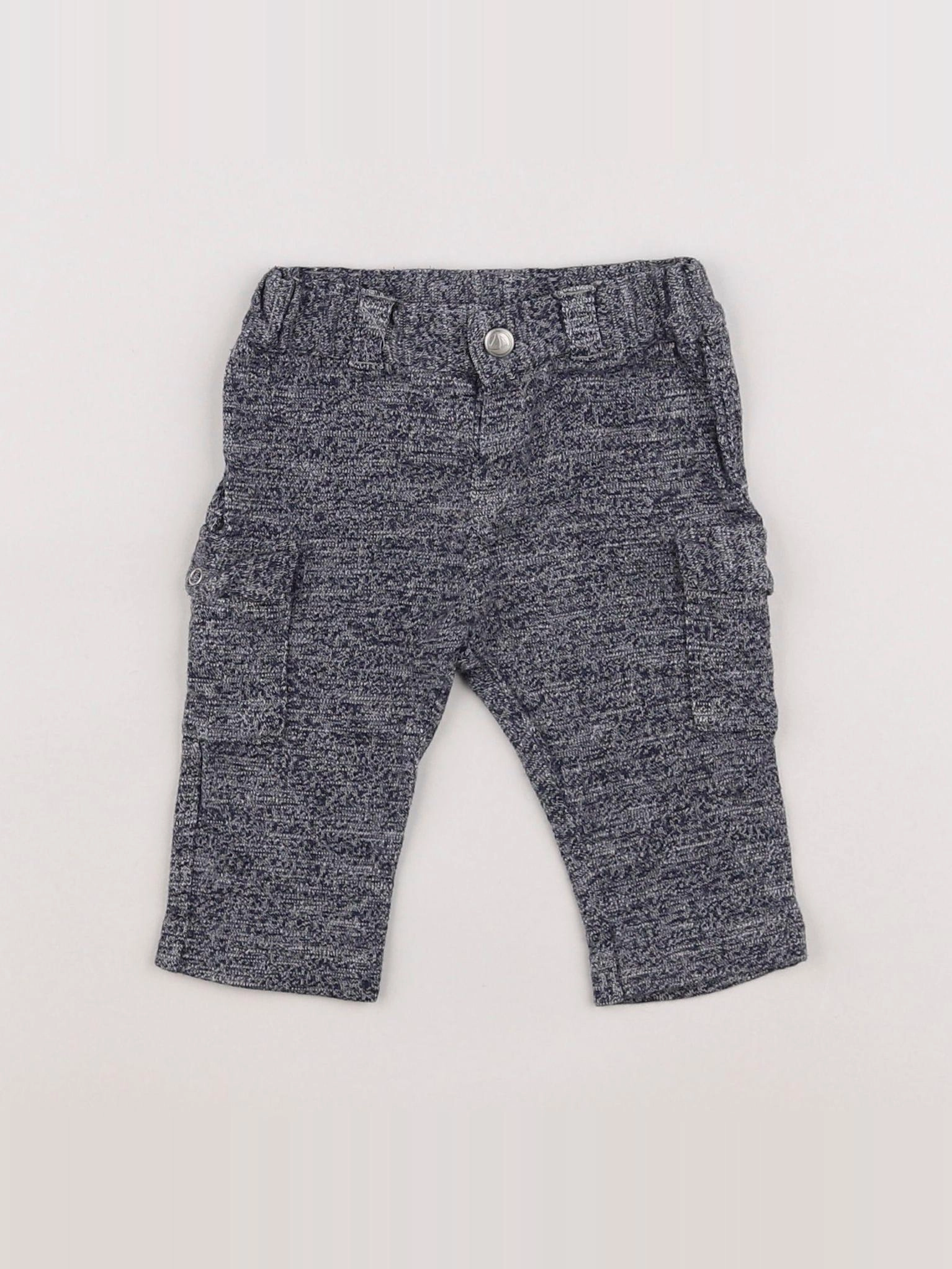 Petit Bateau - pantalon bleu - 3 mois