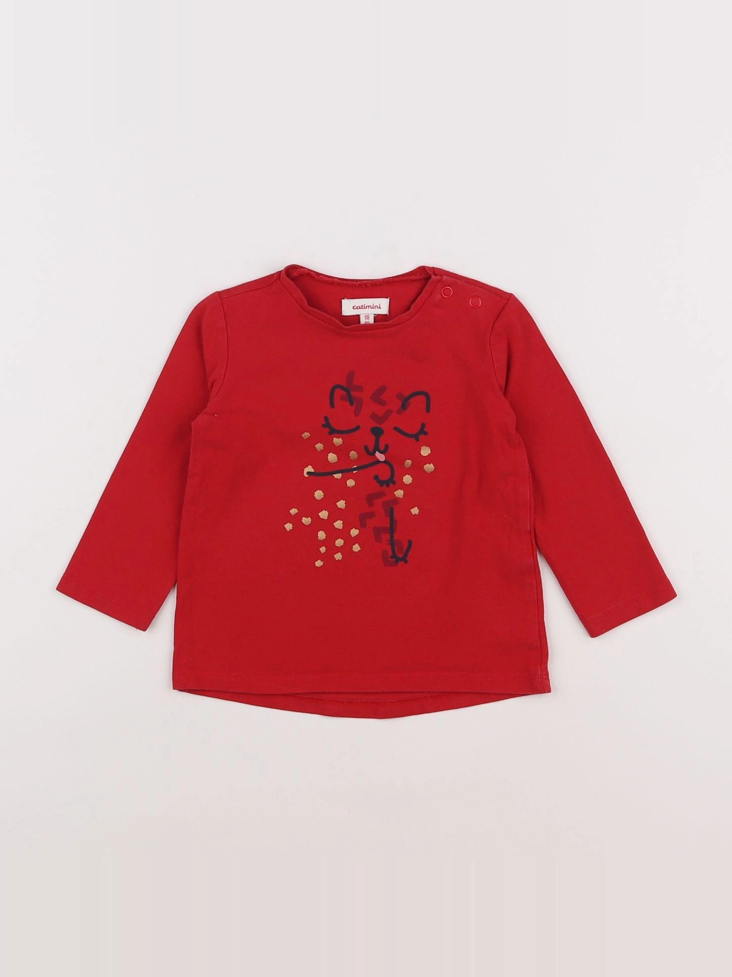 Catimini - tee-shirt rouge - 18 mois