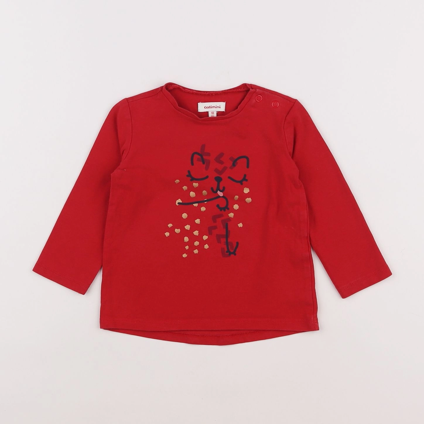 Catimini - tee-shirt rouge - 18 mois