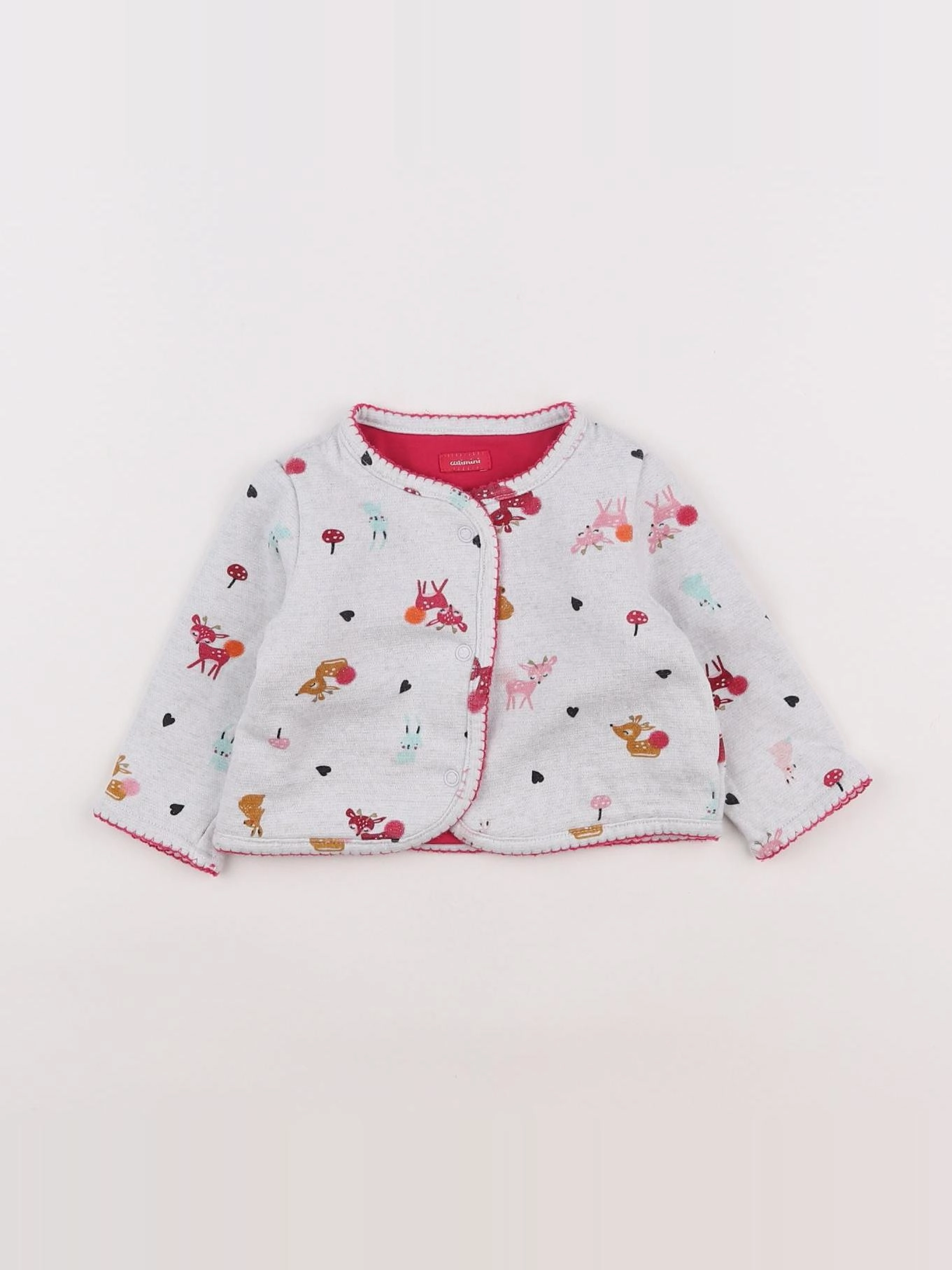 Catimini - veste réversible multicolore - 3 mois