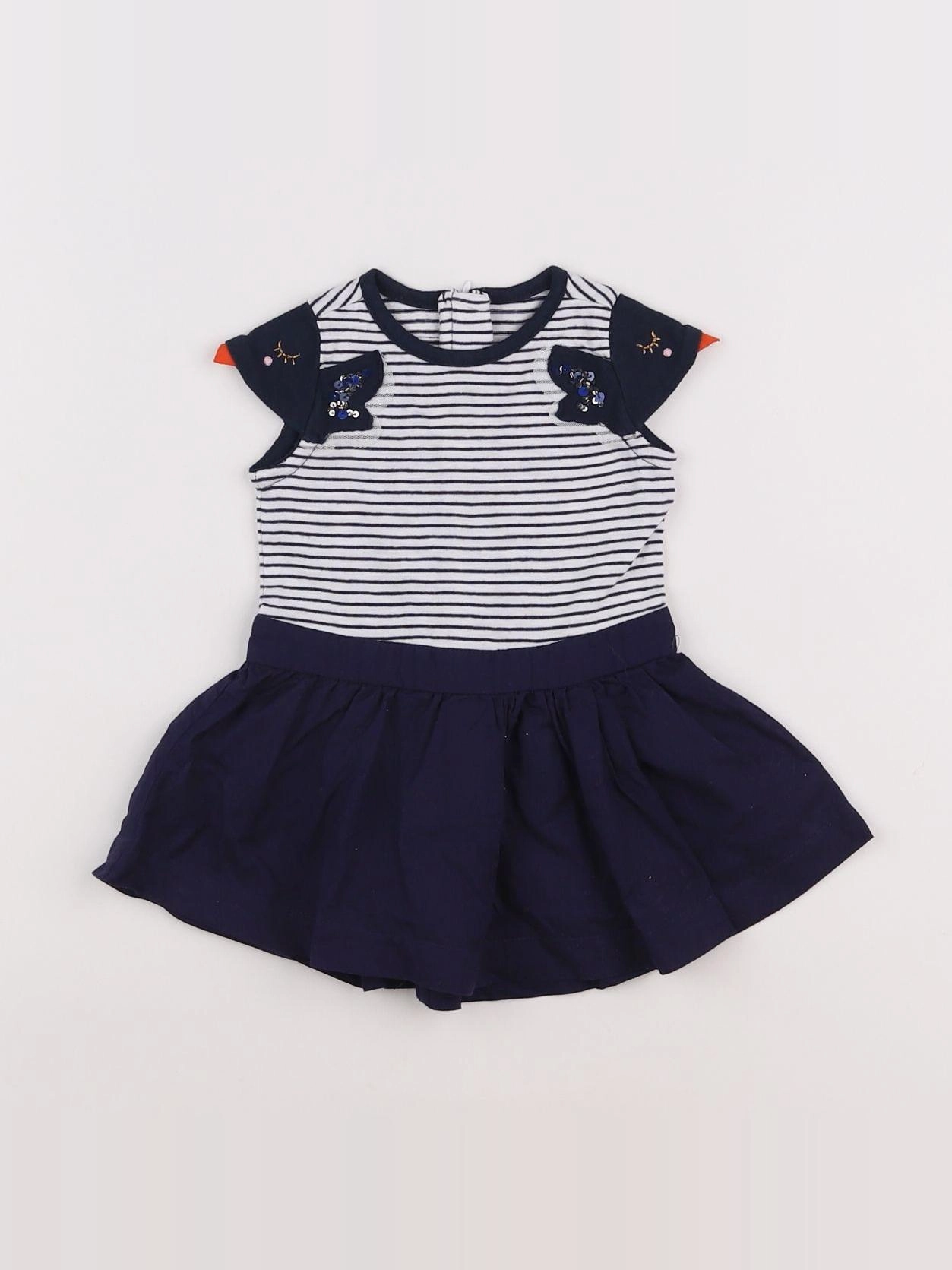 Catimini - robe bleu, blanc - 3 mois