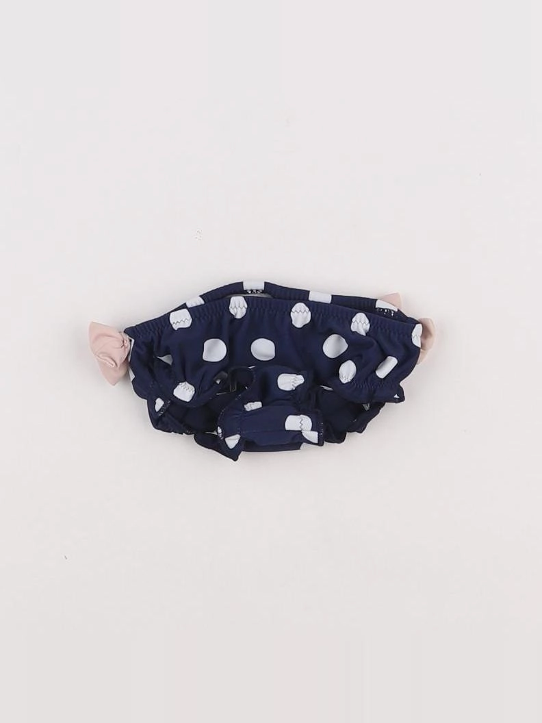 Vertbaudet - maillot de bain bleu, blanc - 0/3 mois