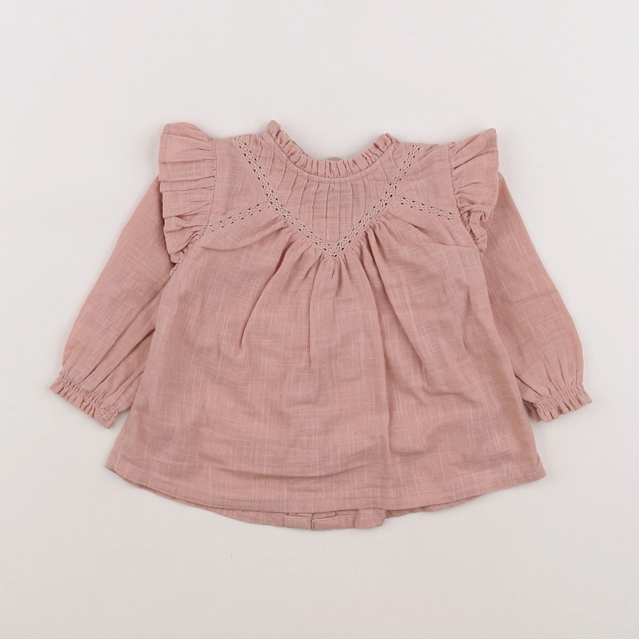 Vertbaudet - blouse rose - 6 mois