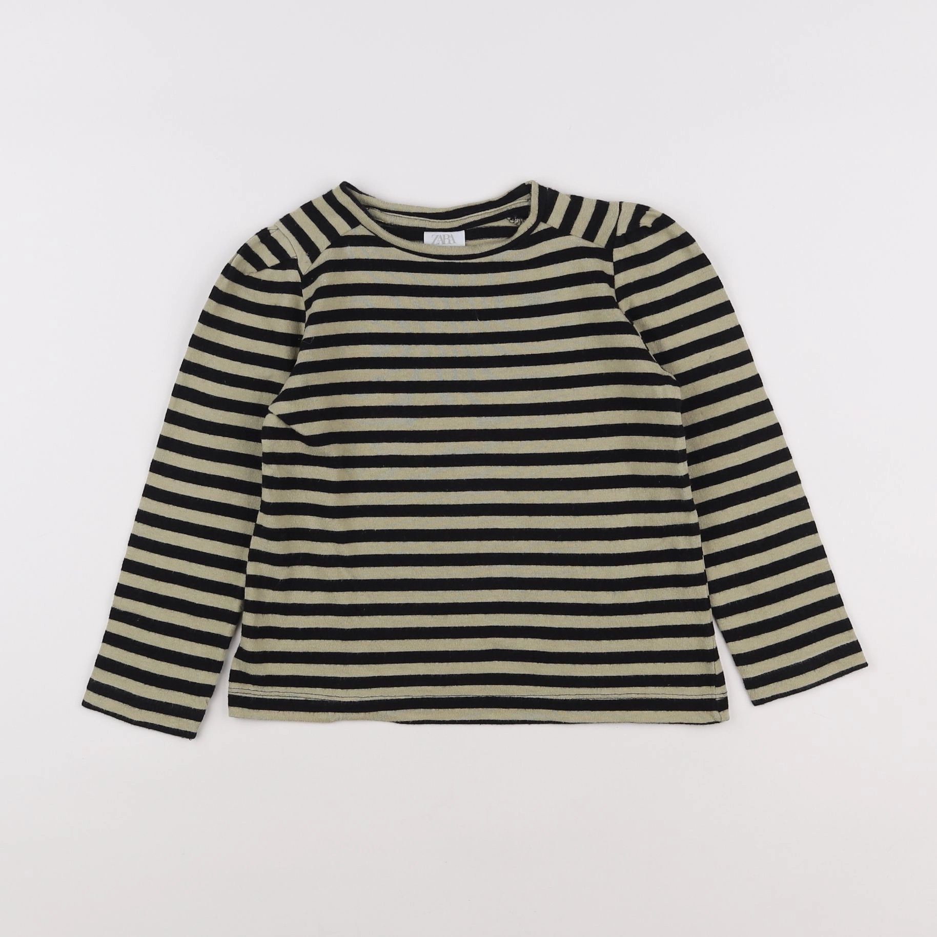 Zara - tee-shirt beige, noir - 6 ans