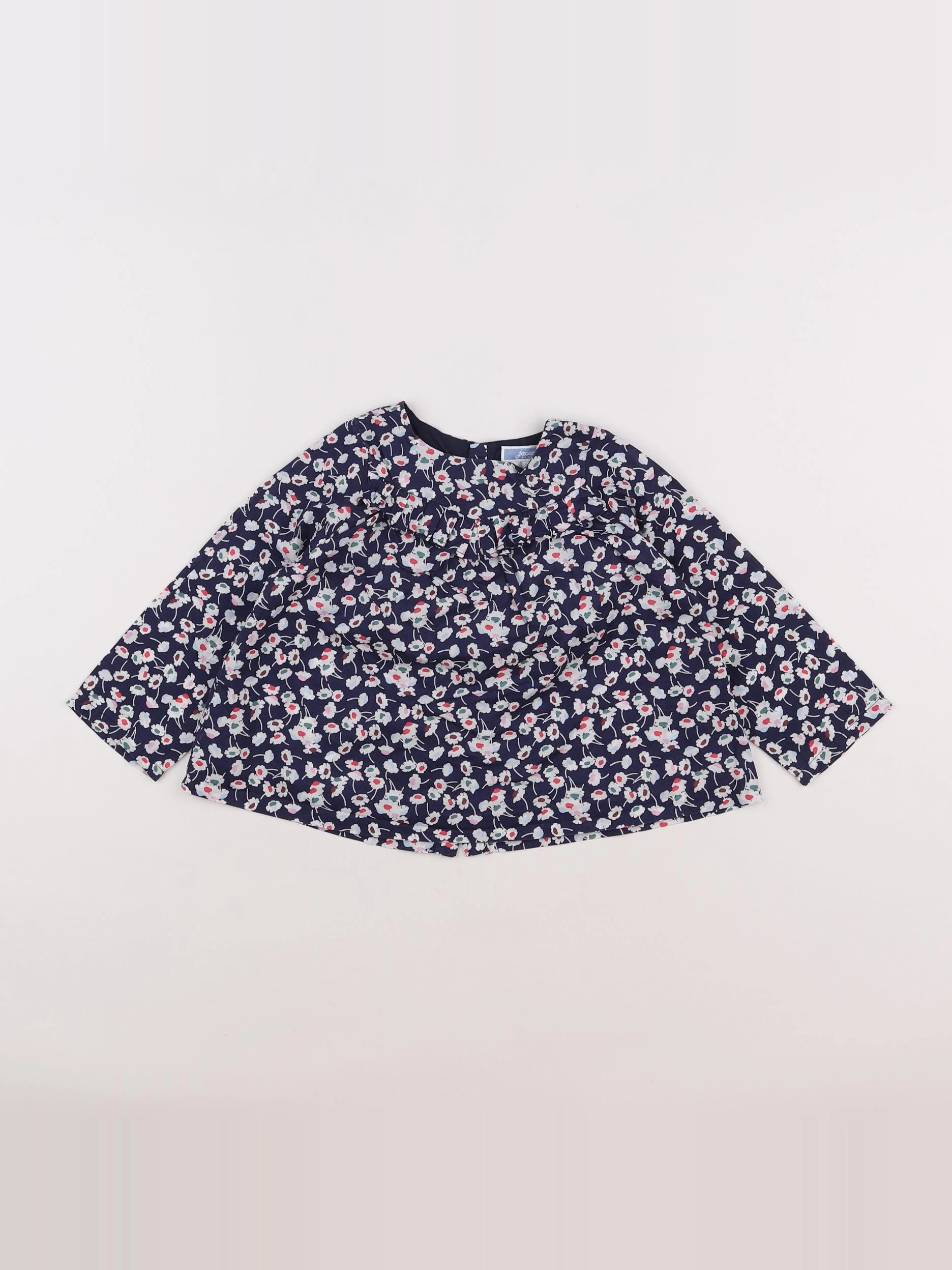 Jacadi - blouse bleu - 18 mois