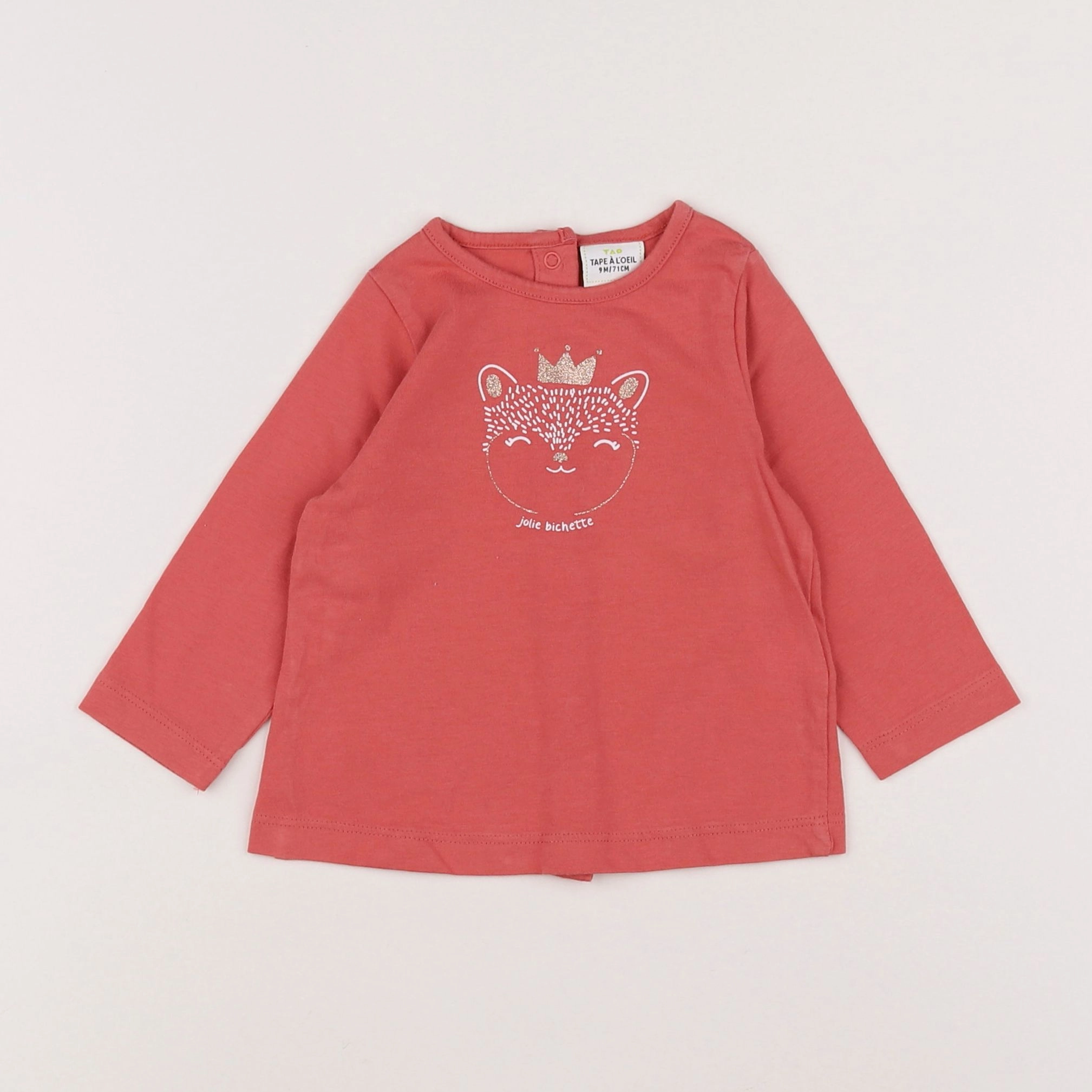 Tape à l'oeil - tee-shirt rose - 9 mois