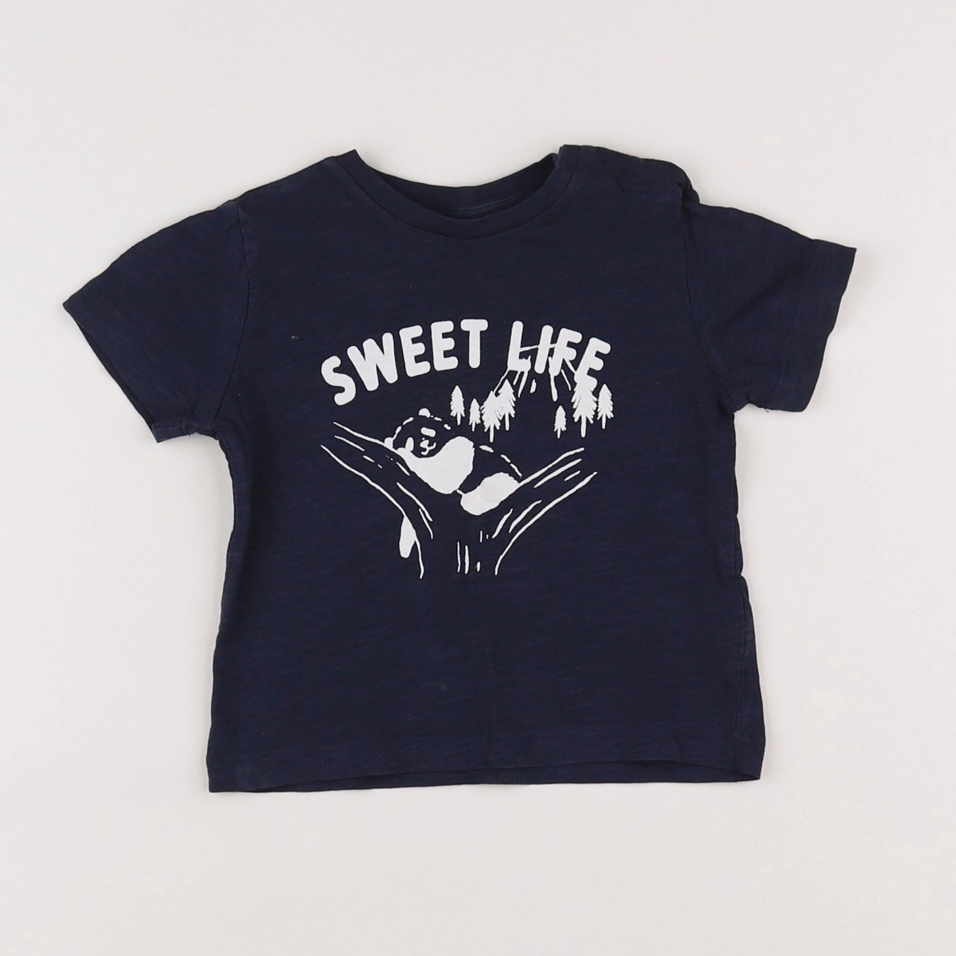 Boutchou - tee-shirt bleu - 12 mois