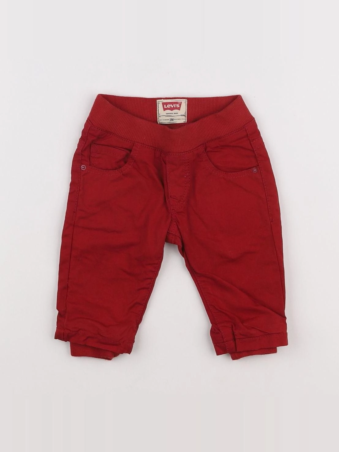 Levi's - pantalon rouge - 3 mois