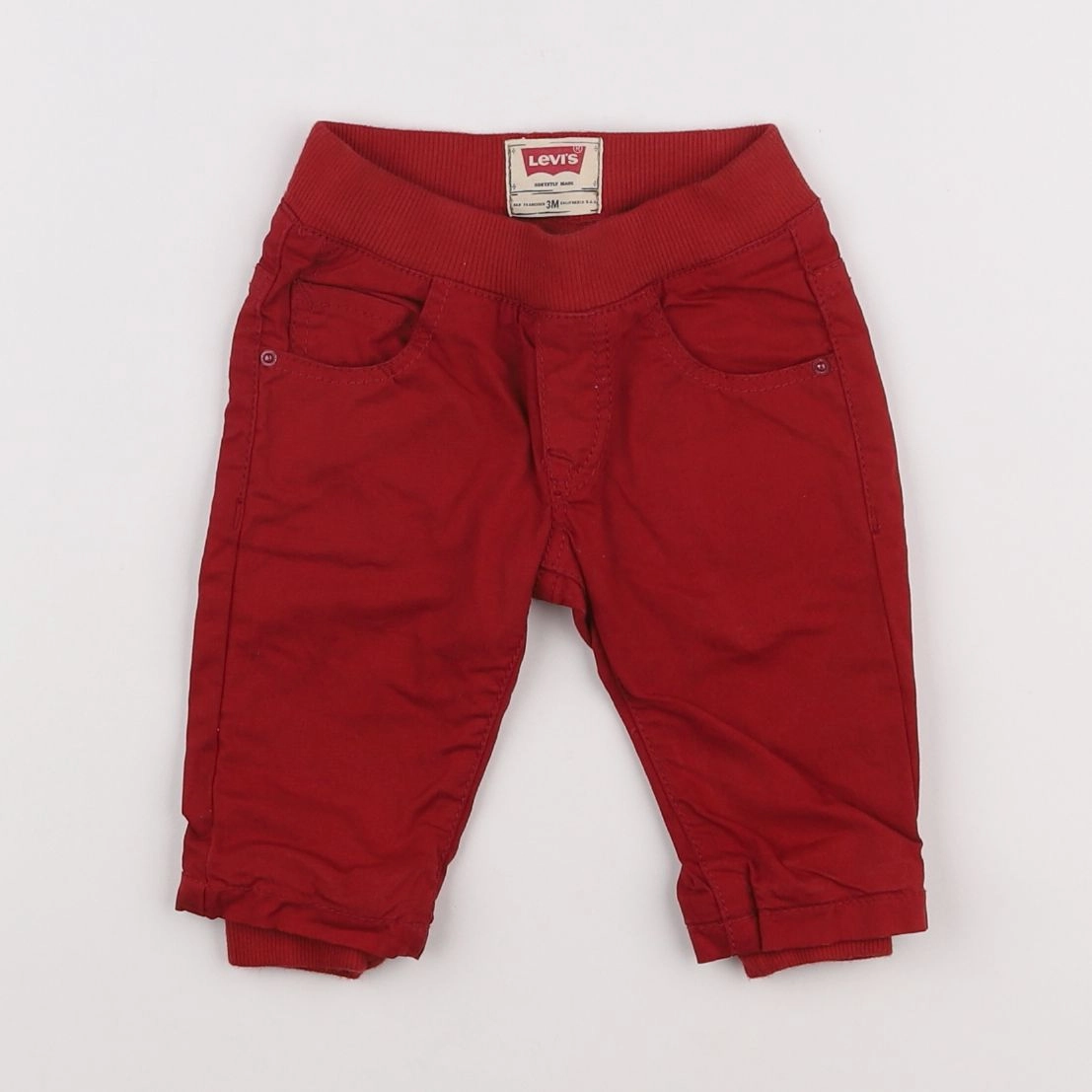 Levi's - pantalon rouge - 3 mois