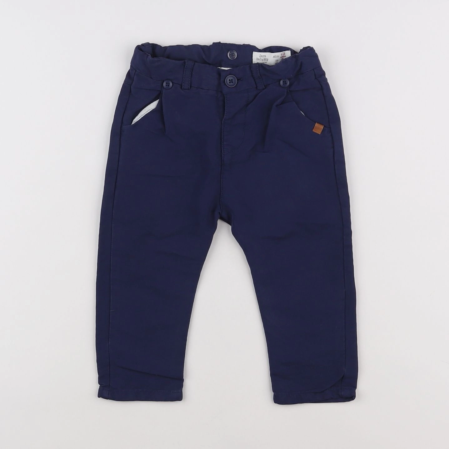 Zara - pantalon bleu - 9/12 mois