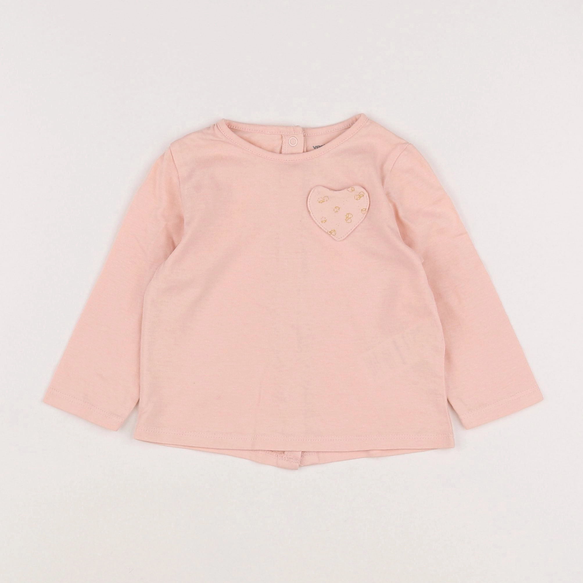 Vertbaudet - tee-shirt rose - 9 mois
