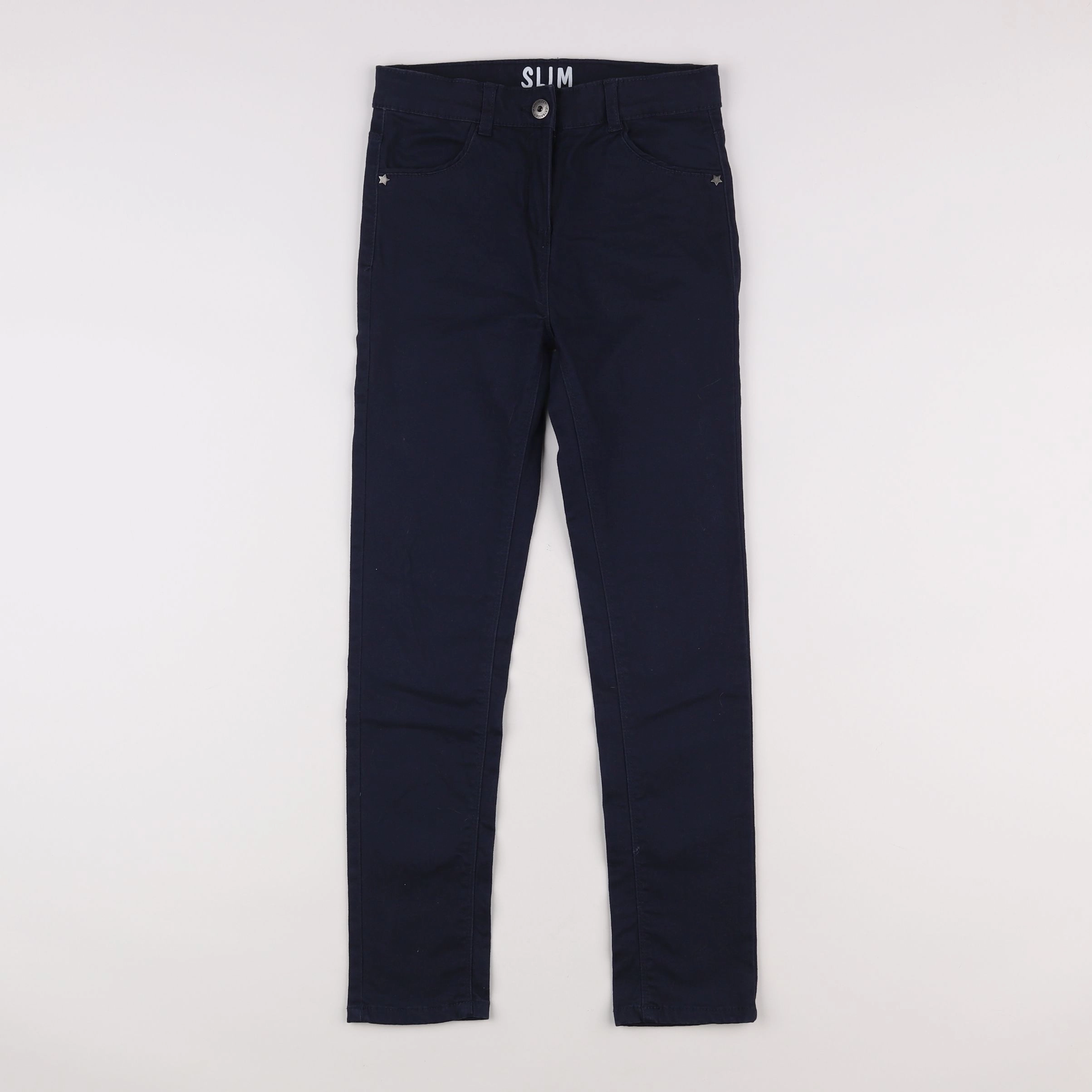 Vertbaudet - pantalon bleu - 10 ans