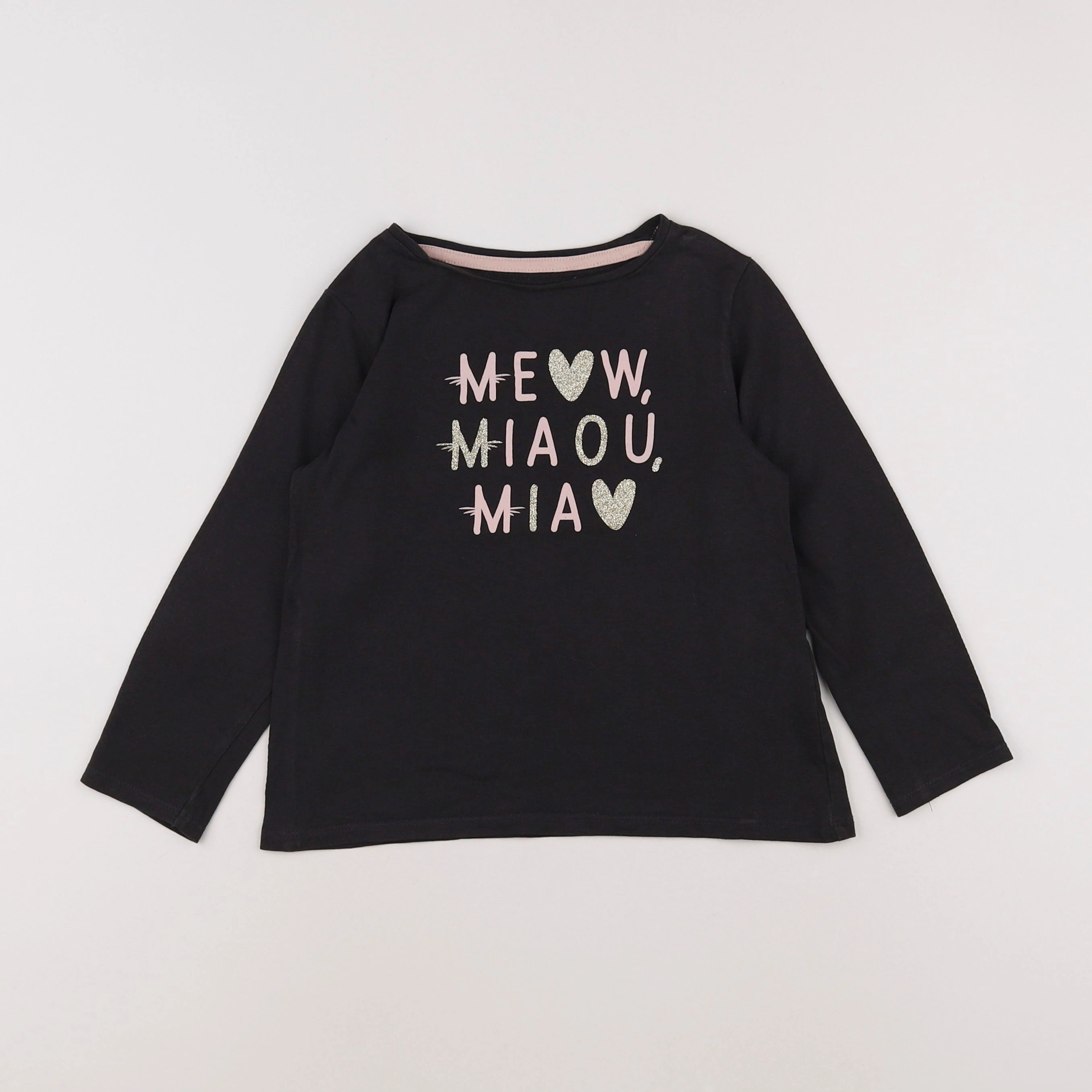 Vertbaudet - tee-shirt marron, or - 6 ans