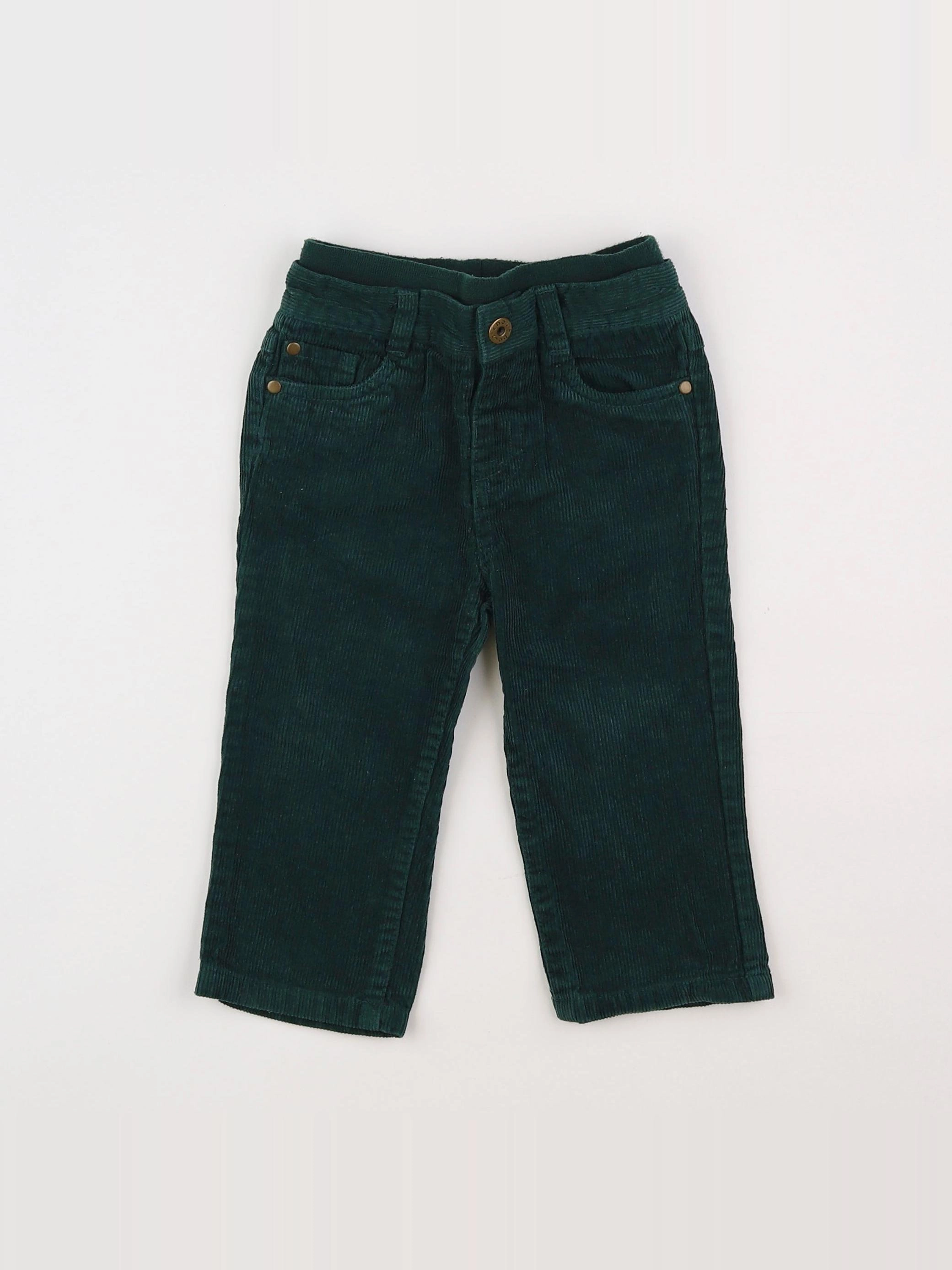 Boutchou - pantalon vert - 9 mois