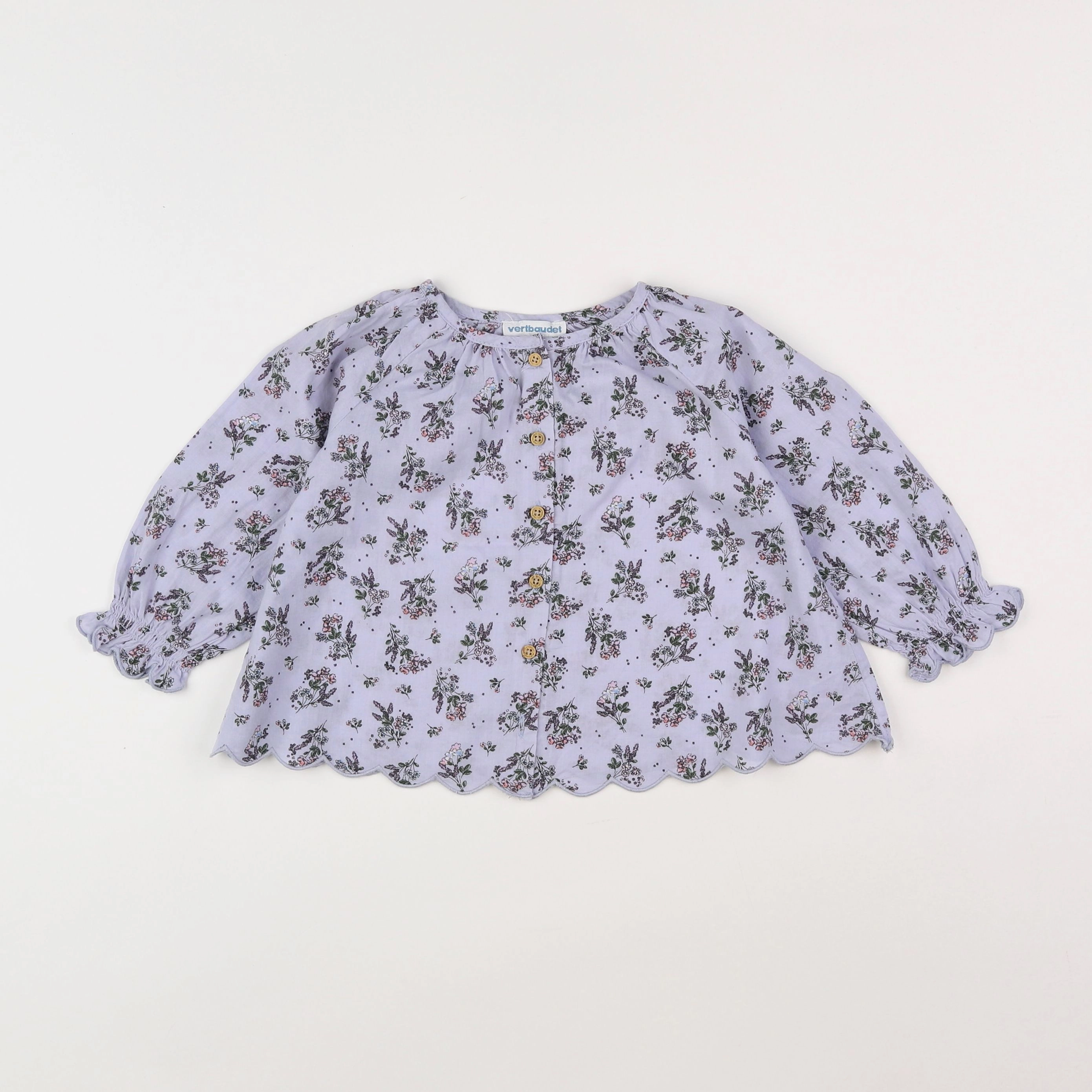 Vertbaudet - blouse violet - 18 mois