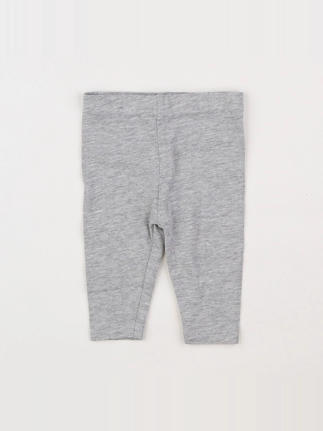 Vertbaudet - legging gris, argent - 1 mois