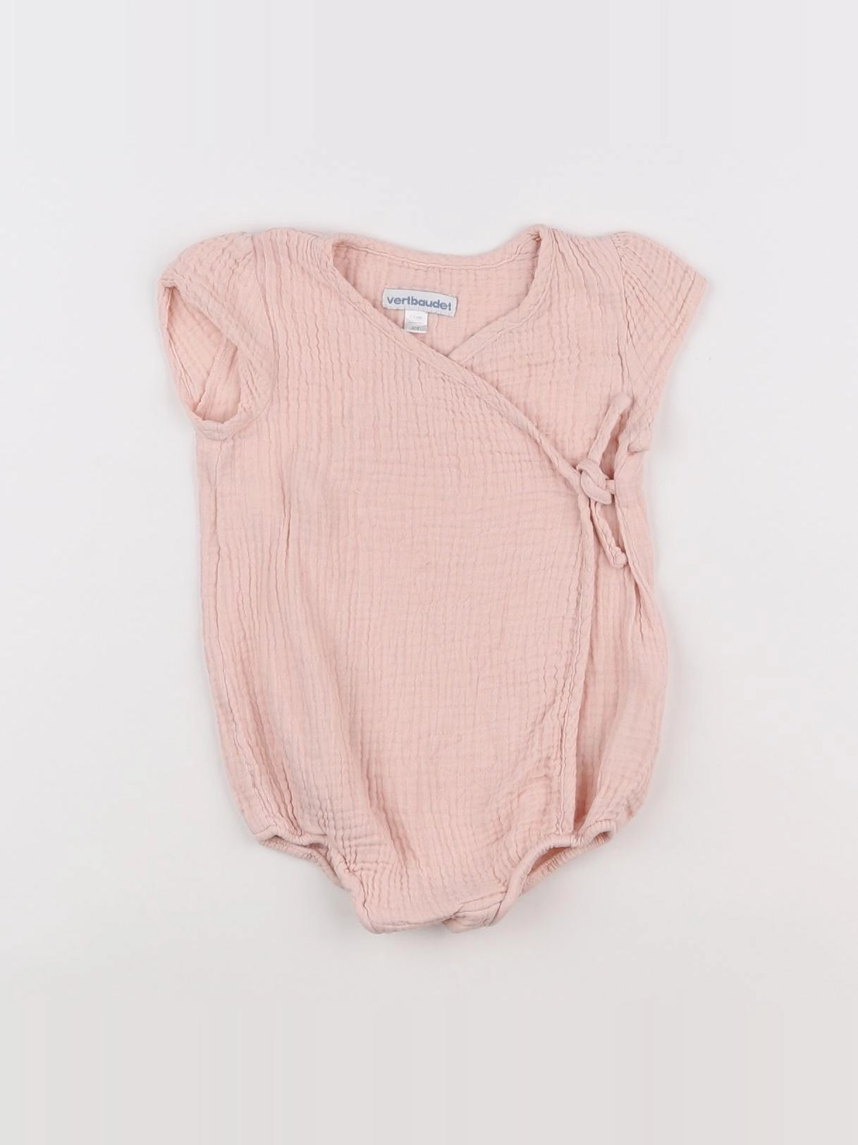 Vertbaudet - combinaison rose - 9 mois