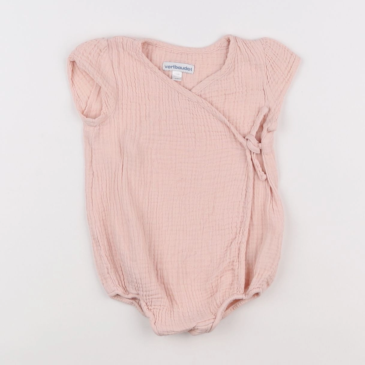 Vertbaudet - combinaison rose - 9 mois