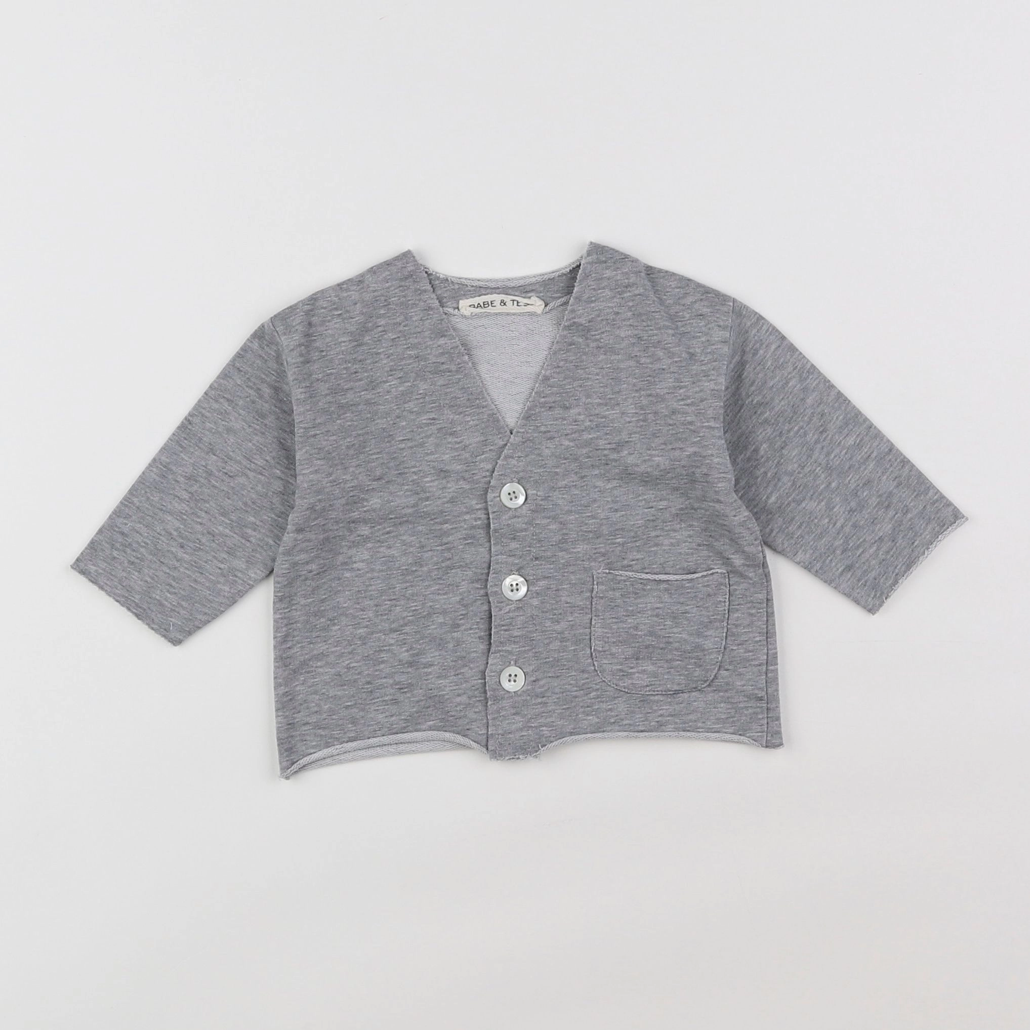 Babe & Tess - tee-shirt gris - 3 mois