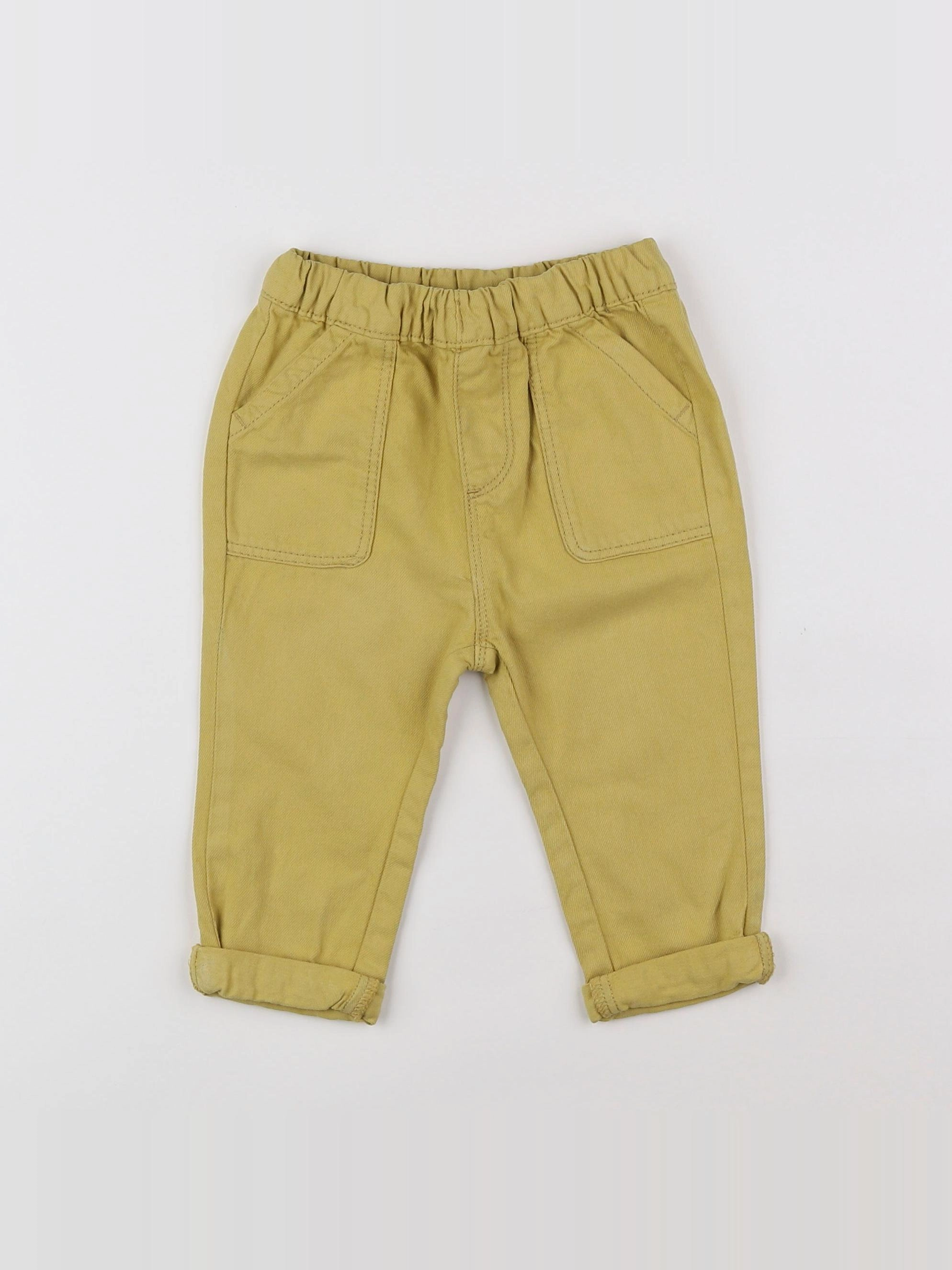 Tape à l'oeil - pantalon jaune - 12 mois