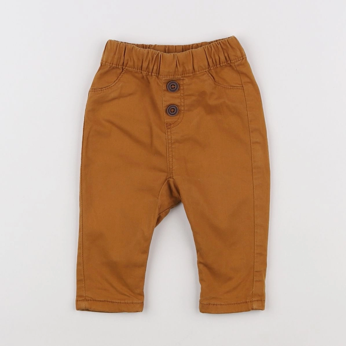 Tape à l'oeil - pantalon doublé marron - 3 mois
