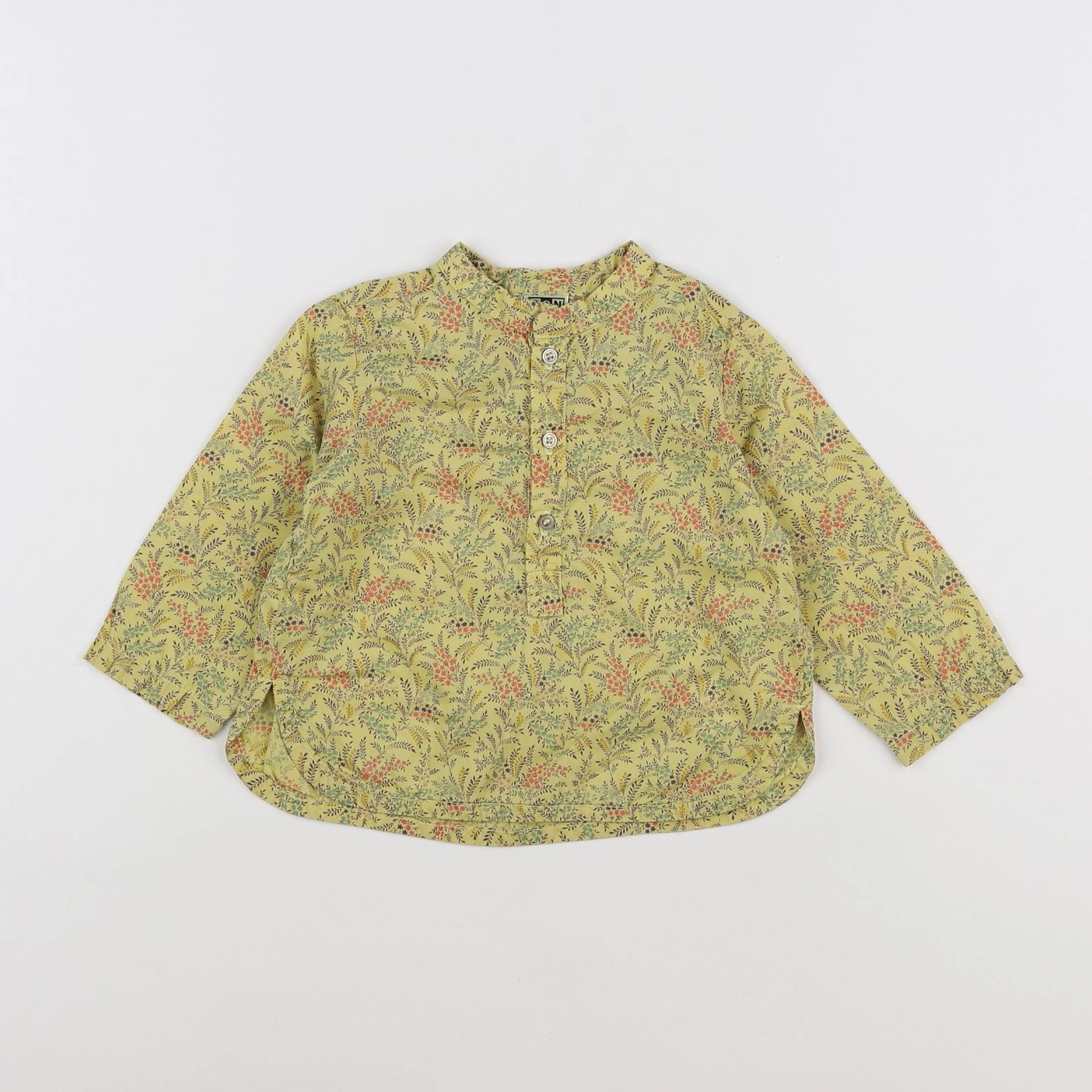 Bonton - chemise vert - 12 mois