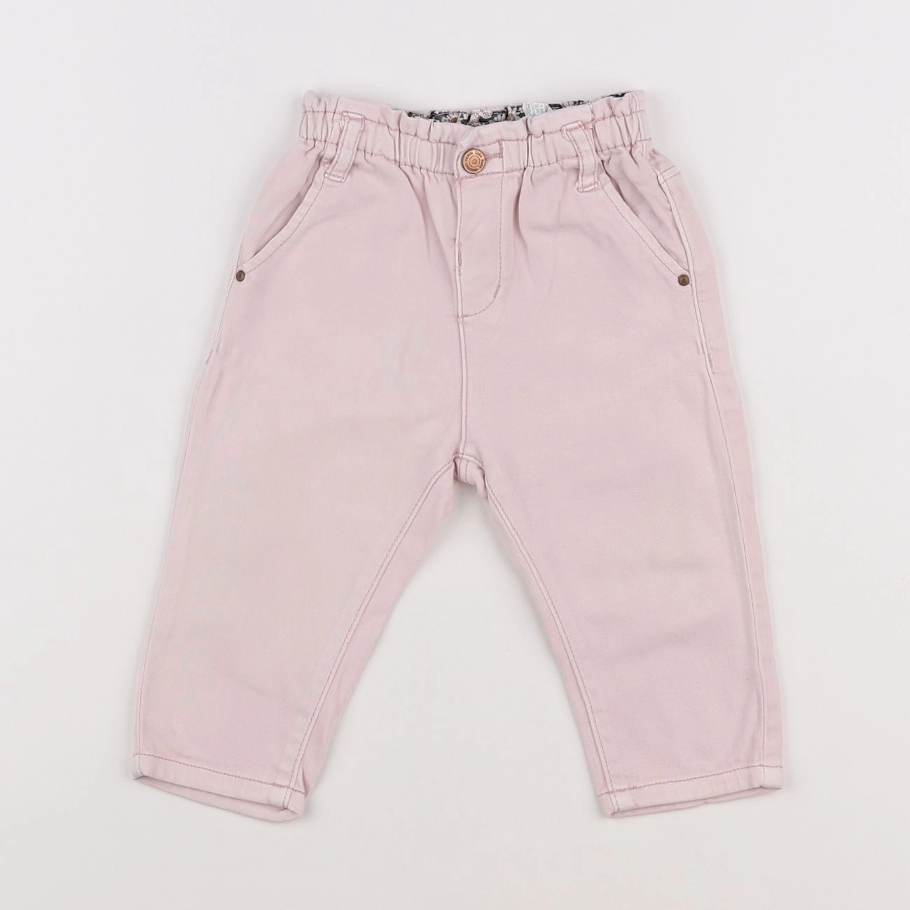 Zara - pantalon rose - 6/9 mois