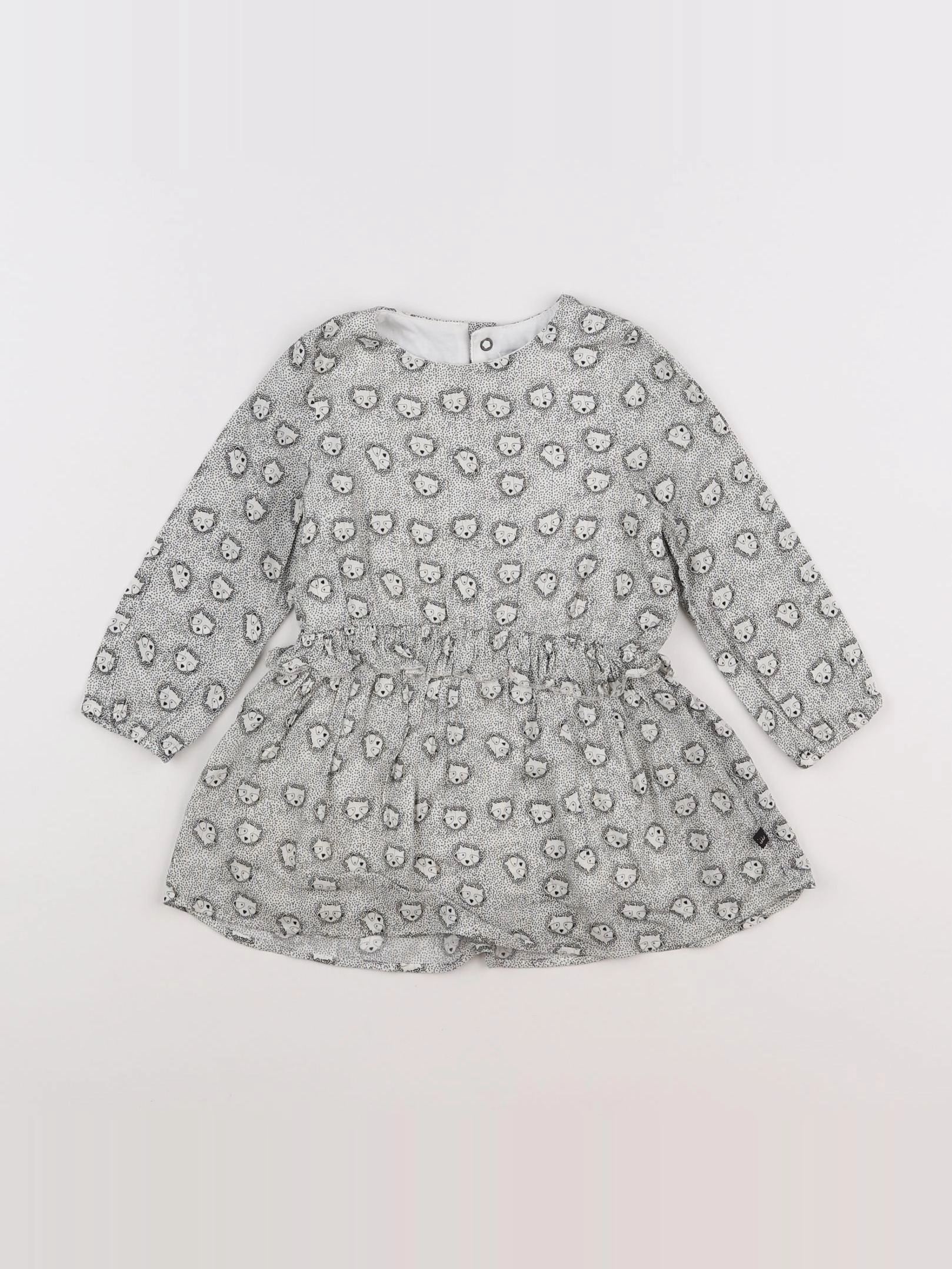 IKKS - robe blanc, noir, or - 18 mois