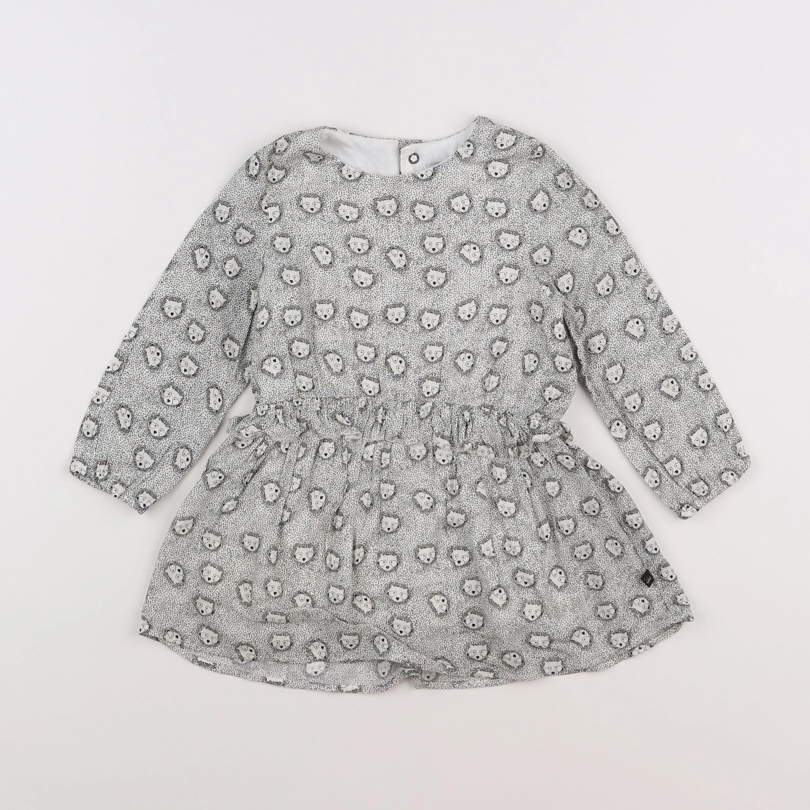 IKKS - robe blanc, noir, or - 18 mois