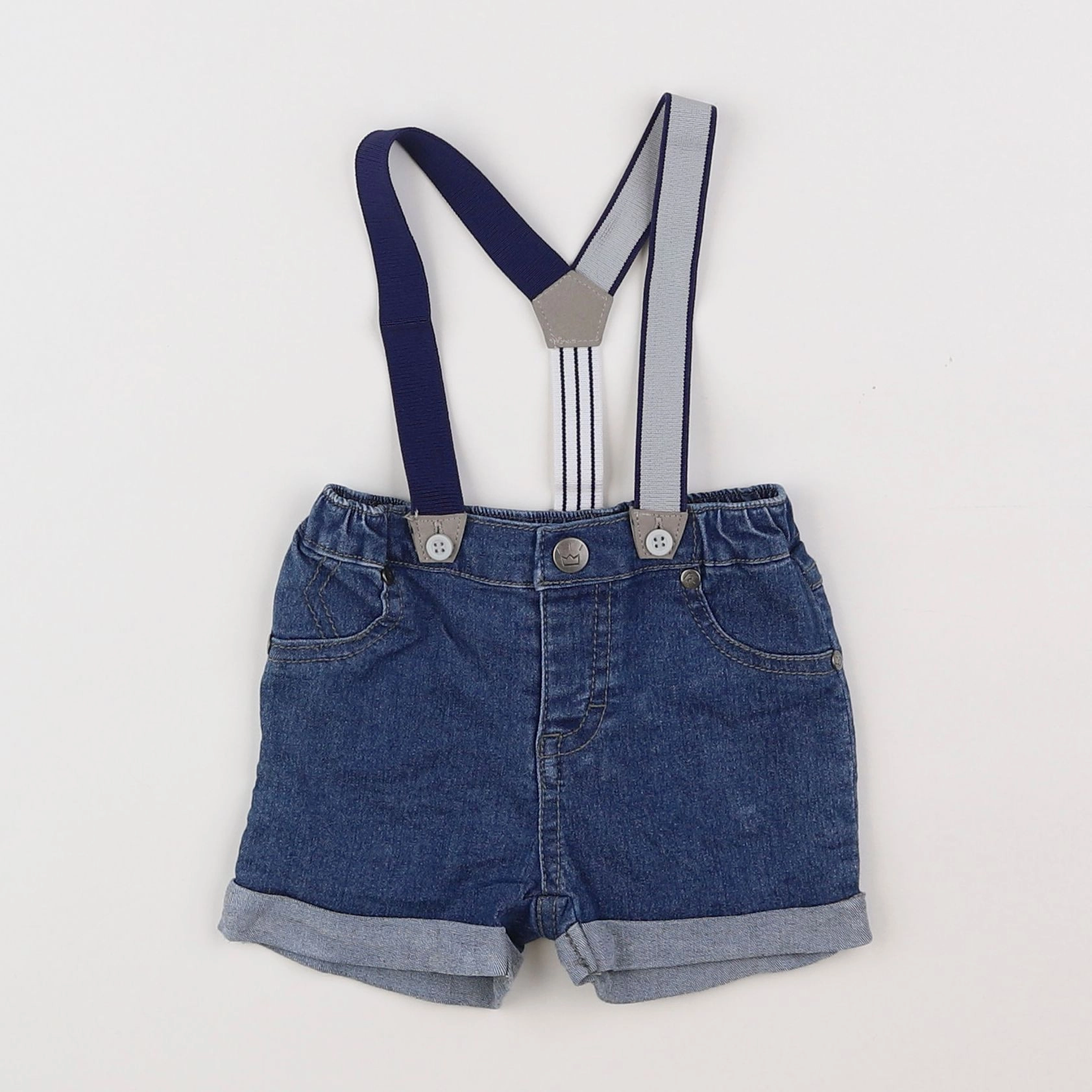 Mayoral - short bleu - 1/3 mois