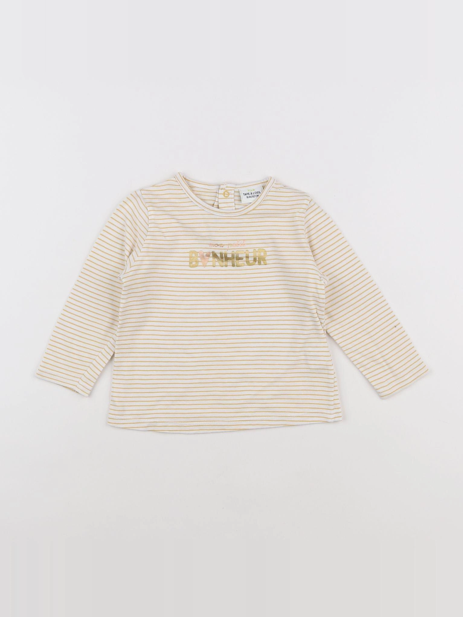 Tape à l'oeil - tee-shirt jaune - 18 mois