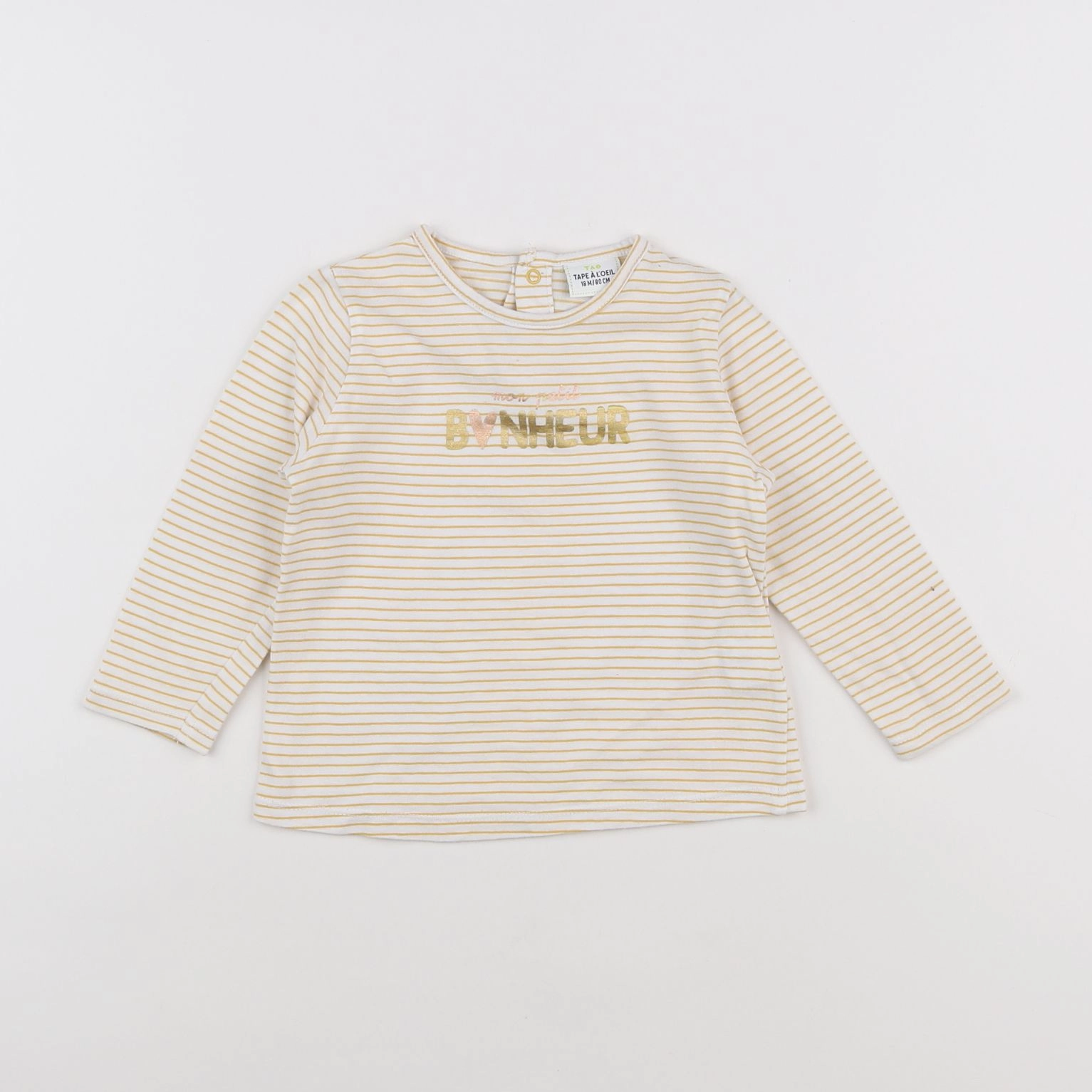 Tape à l'oeil - tee-shirt jaune - 18 mois