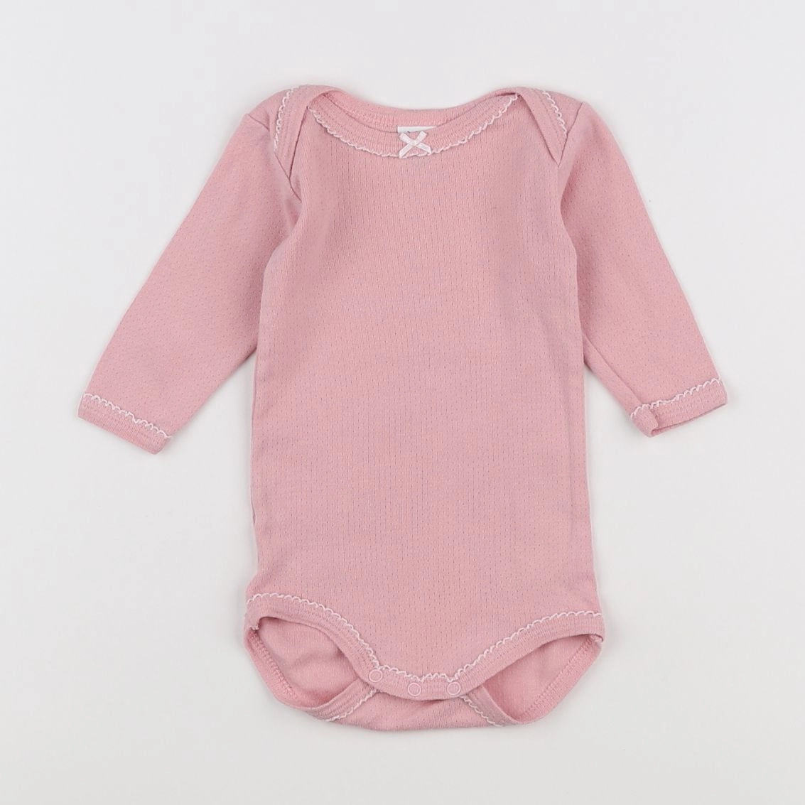 Petit Bateau - body rose - 3 mois