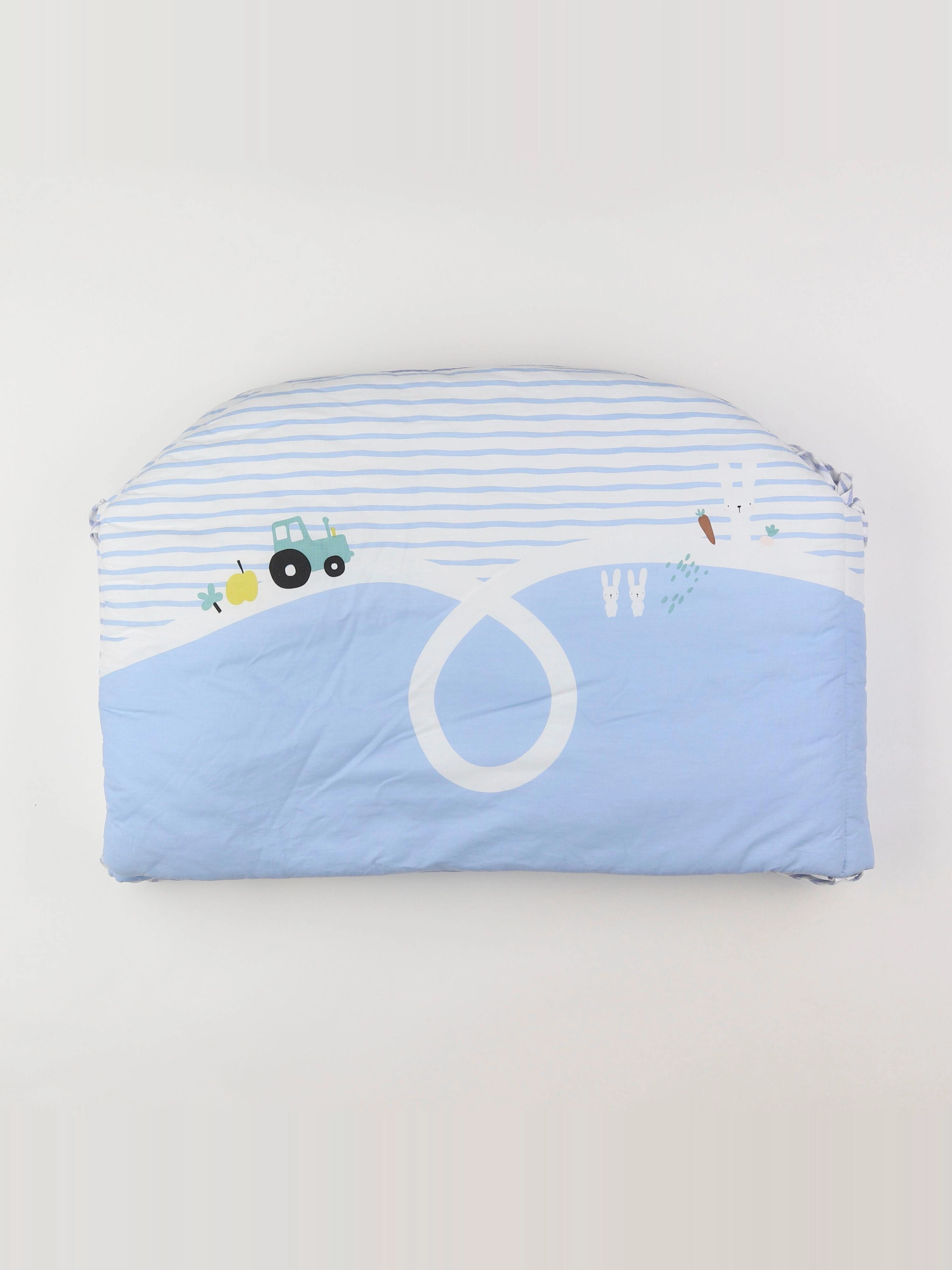 Vertbaudet - tour de lit blanc, bleu - 