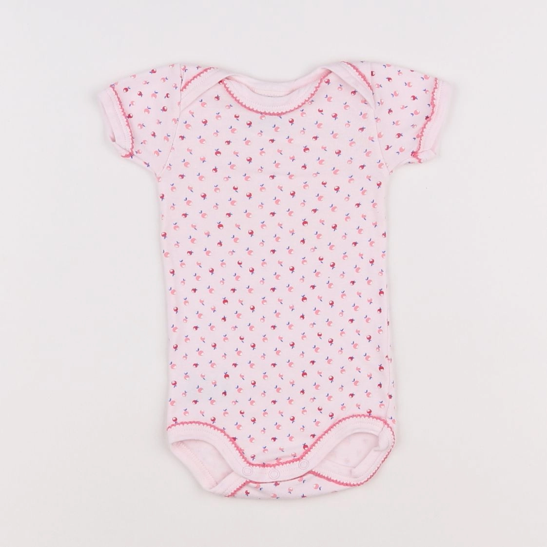 Petit Bateau - body rose - 3 mois