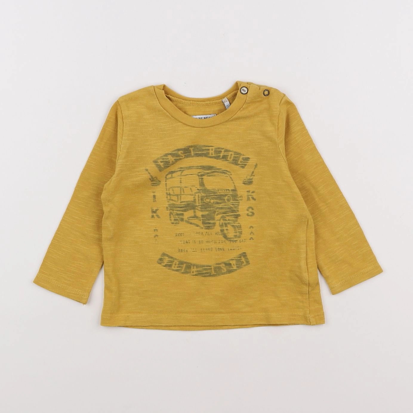 IKKS - tee-shirt jaune - 12 mois