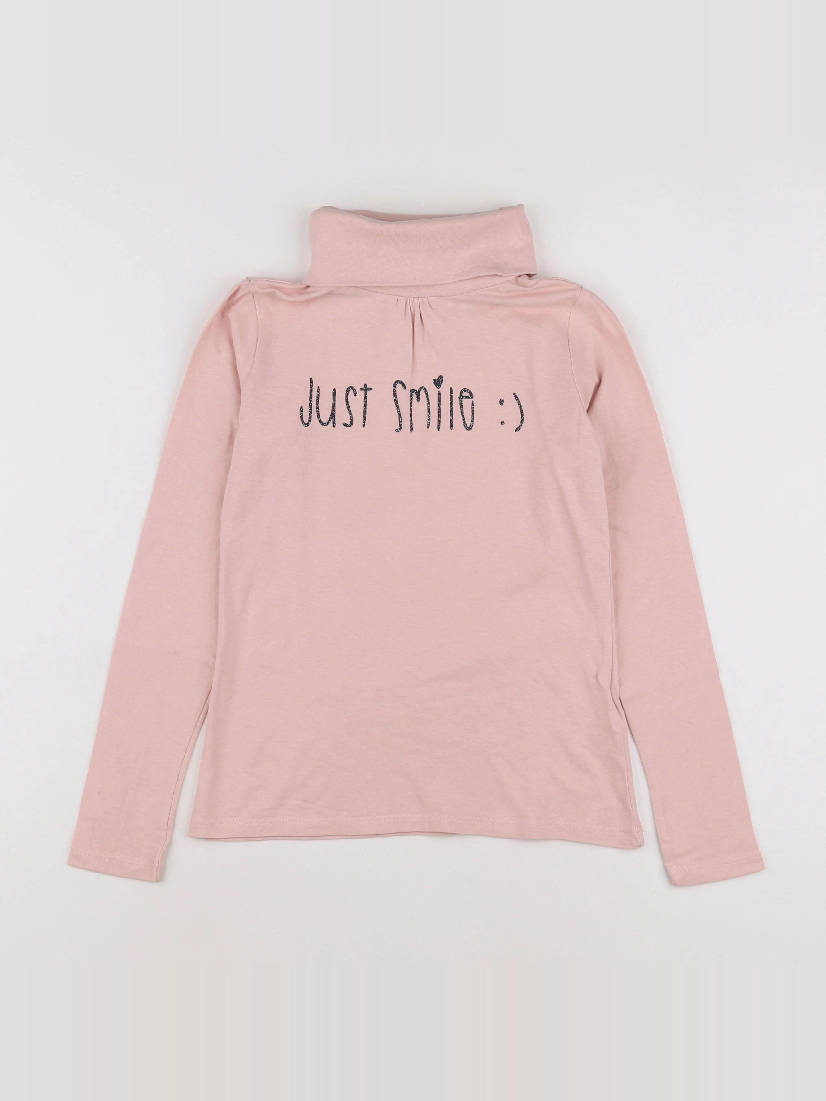 Vertbaudet - sous-pull rose - 10 ans