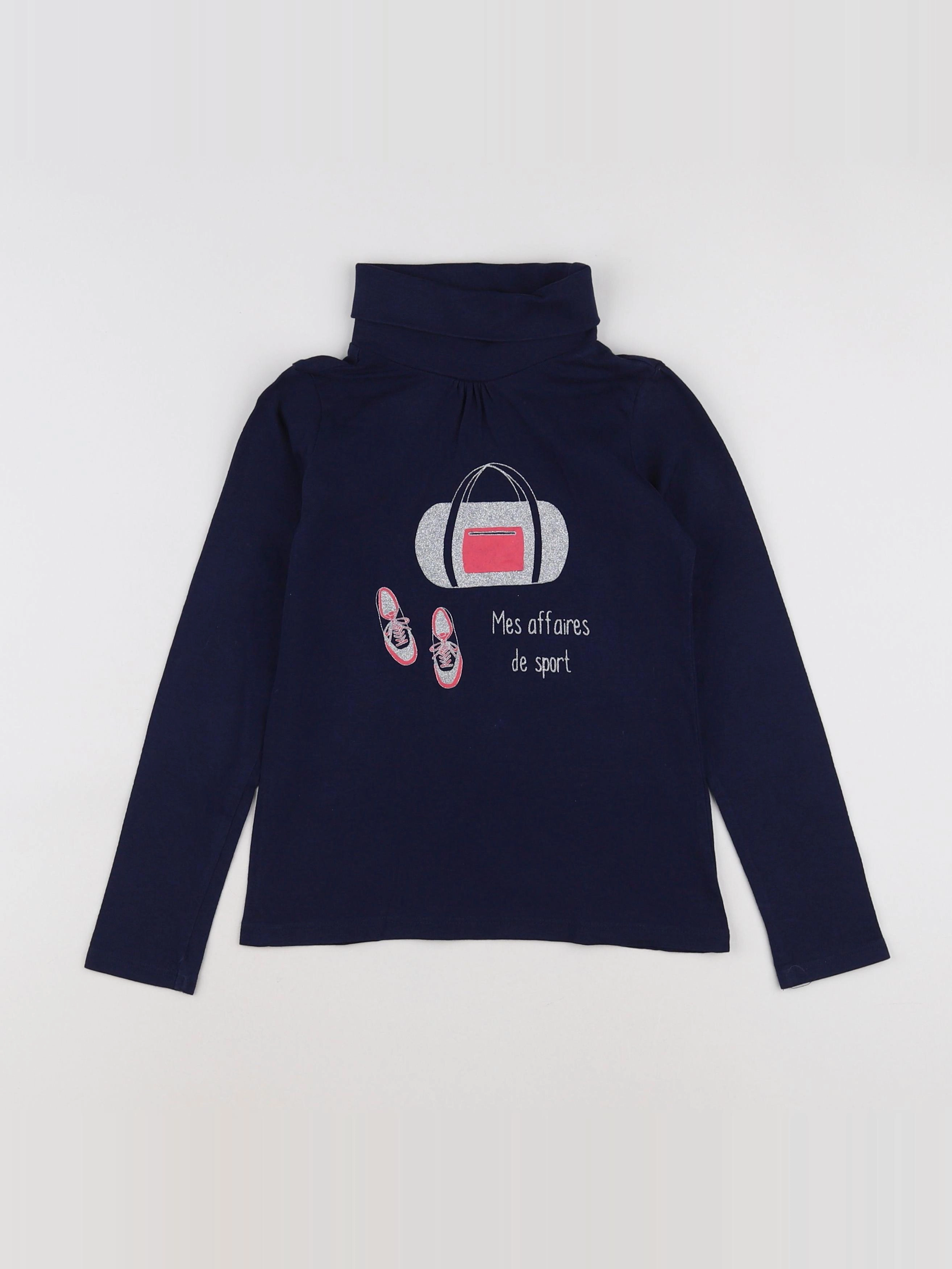 Vertbaudet - sous-pull bleu - 8 ans