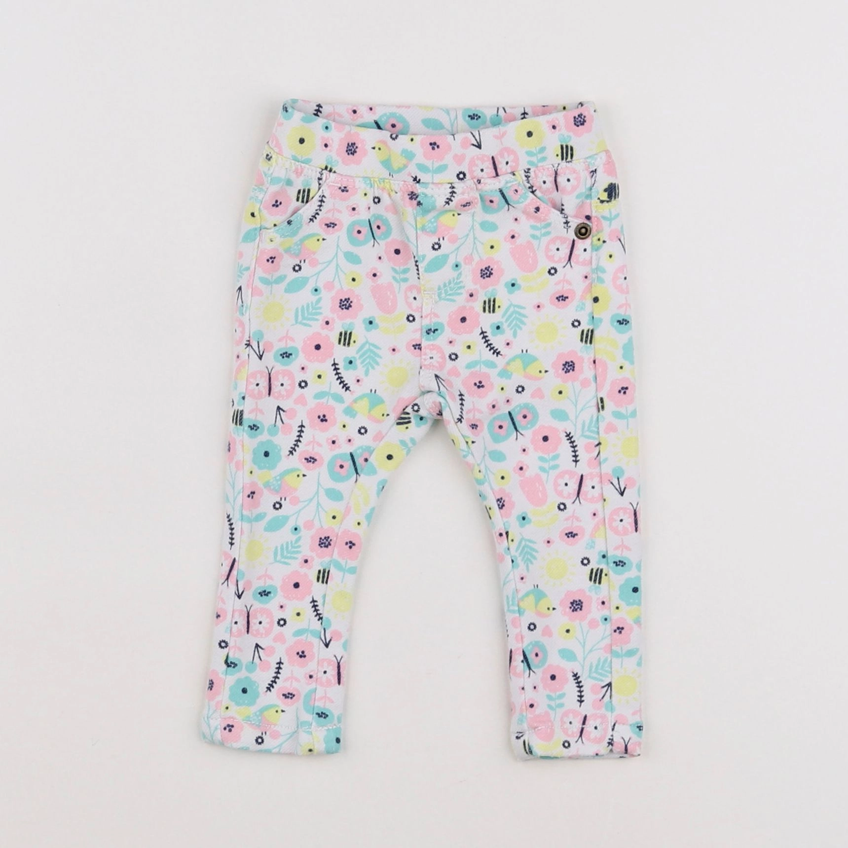 Vertbaudet - legging rose, multicolore - 3 mois