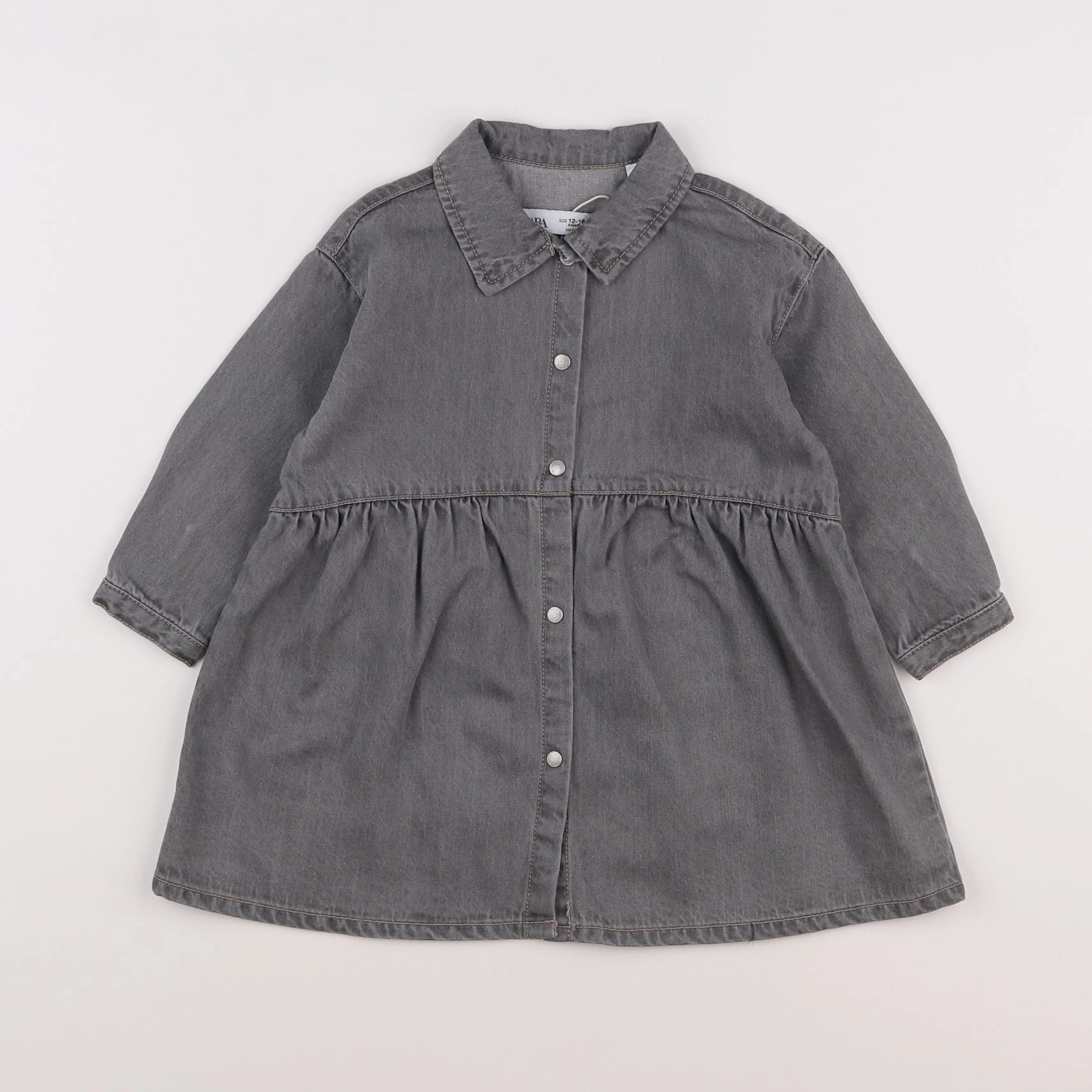 Zara - robe gris - 12/18 mois